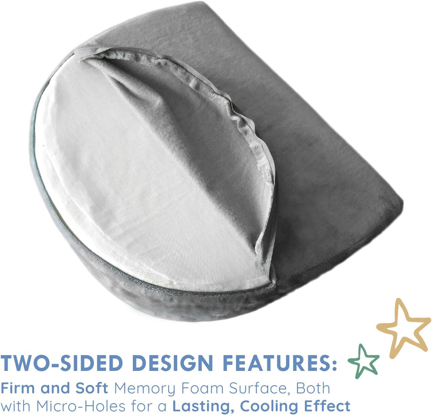 OCCObaby Pregnancy Wedge Pillow for Belly Support and Comfort