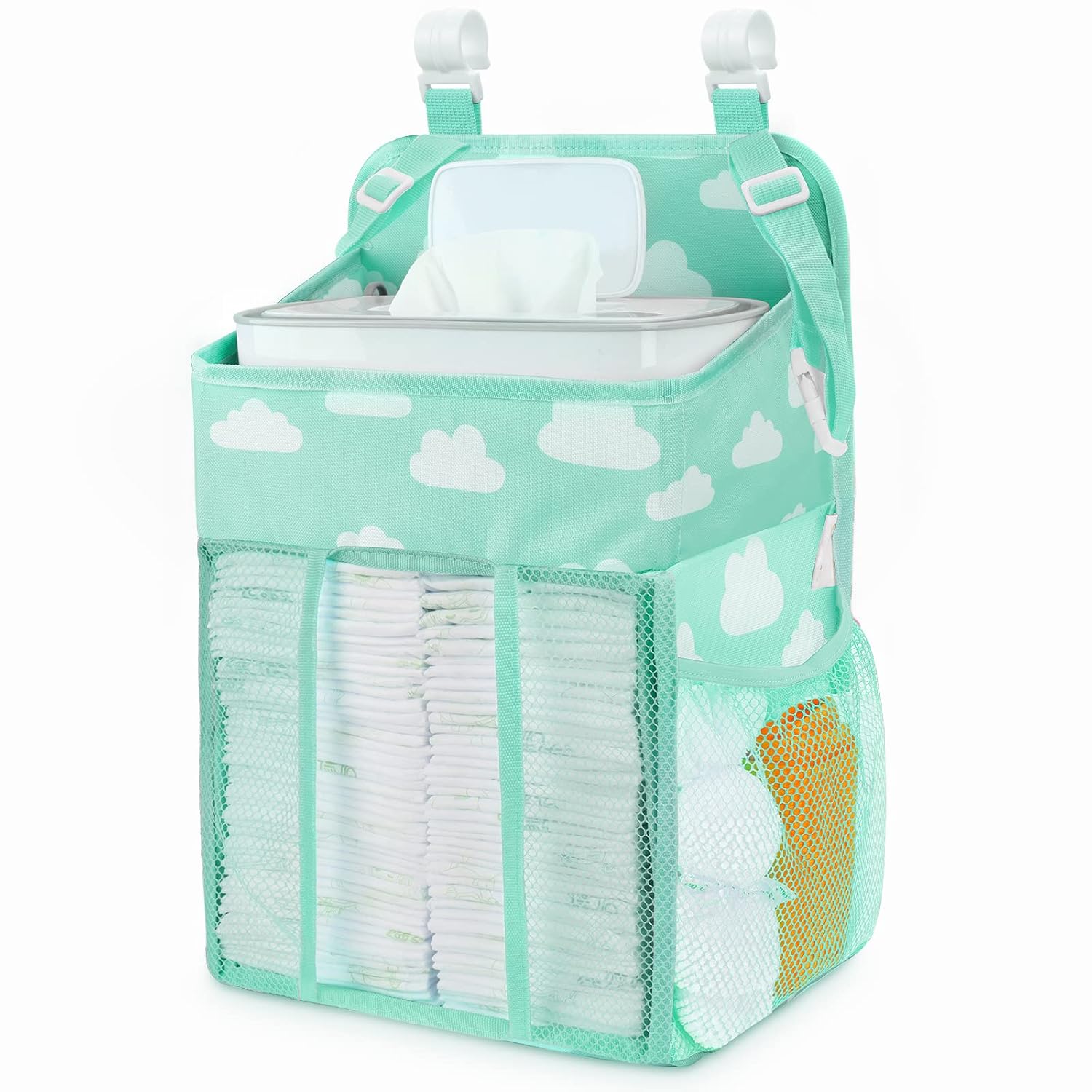 Maliton Hanging Diaper Caddy Organizer - Blue-Green