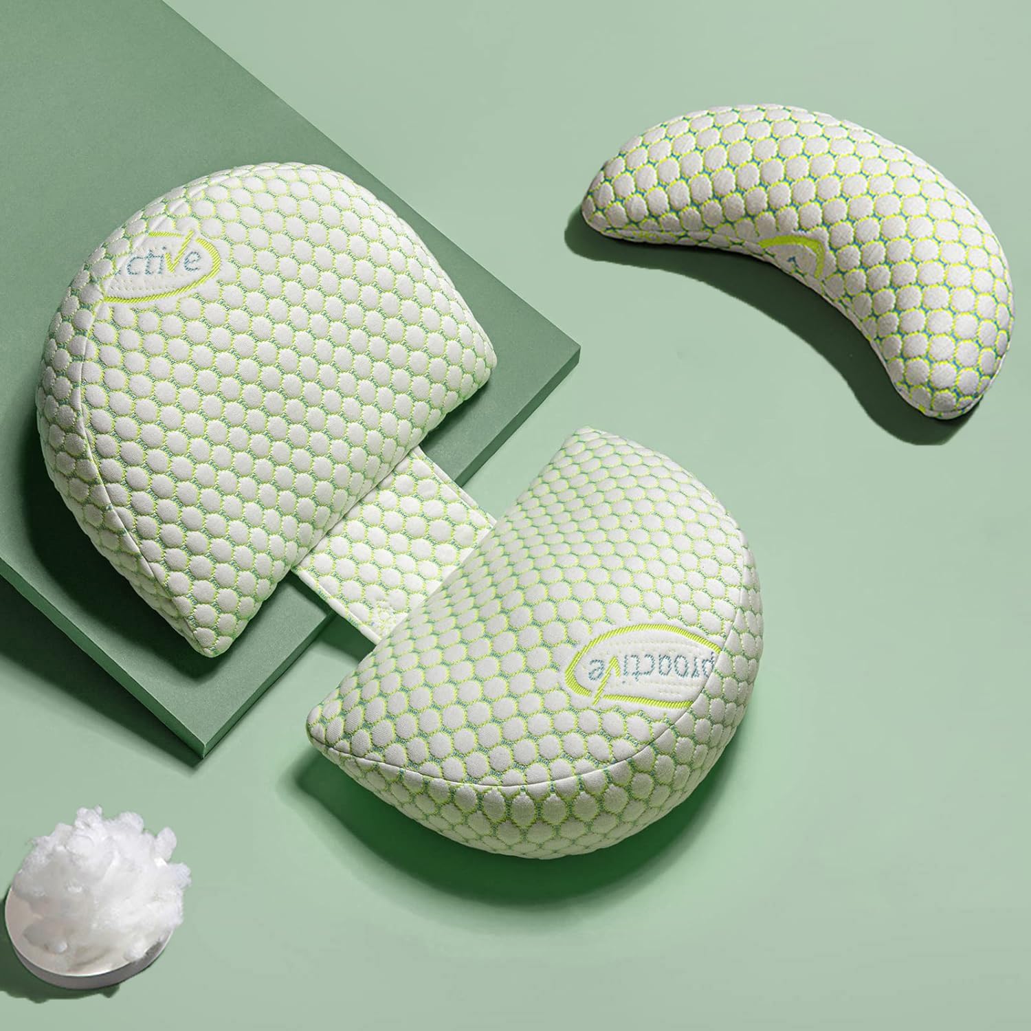 LGCLGY Pregnancy Pillow with Adjustable Wedge and Detachable Cover 1
