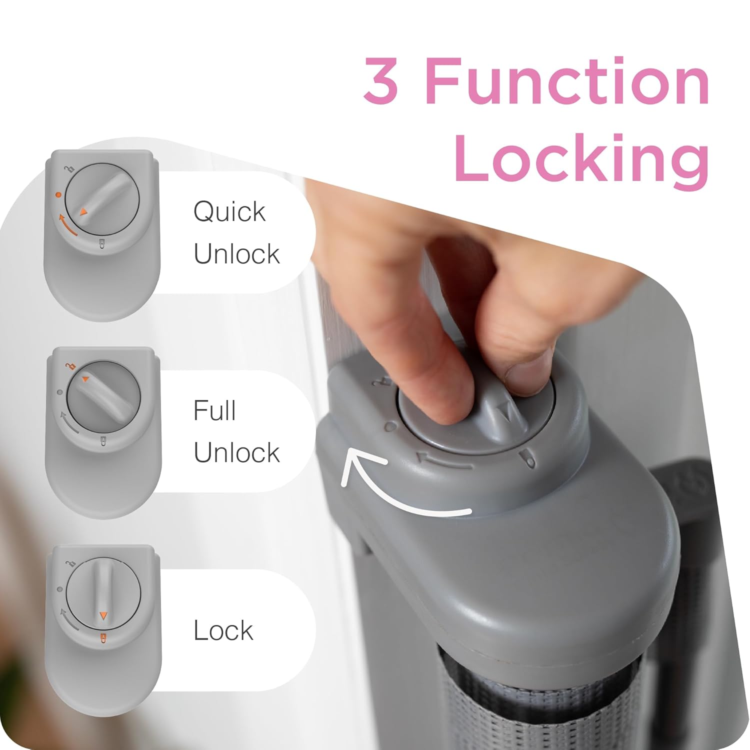 Perma Child Safety Retractable Baby Gate - 33 x 71 Gray