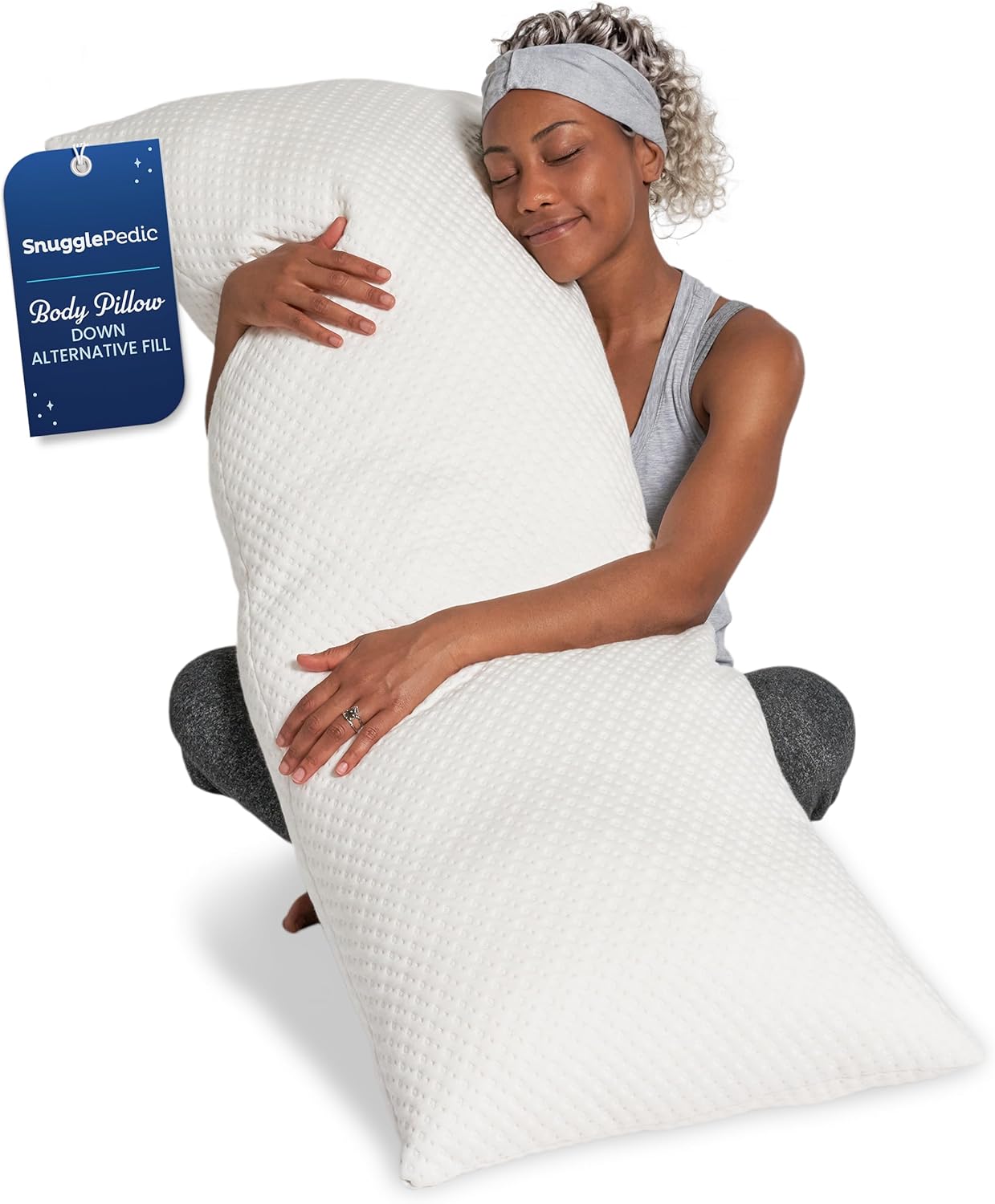 Snuggle-Pedic Body Pillow for Adults - Cozy Supportive Pregnancy Pillow