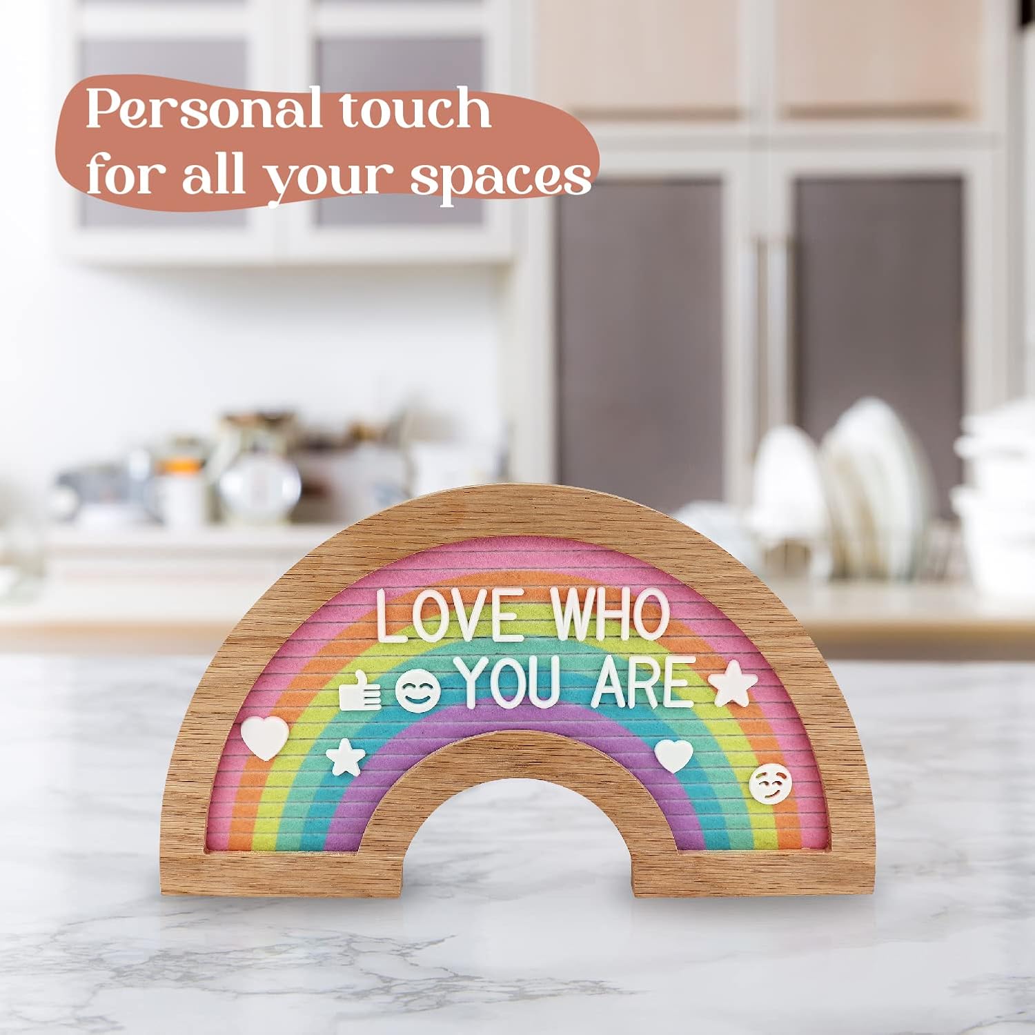 Luxury Little Baby Diaper Caddy with Rainbow Felt Letter Board