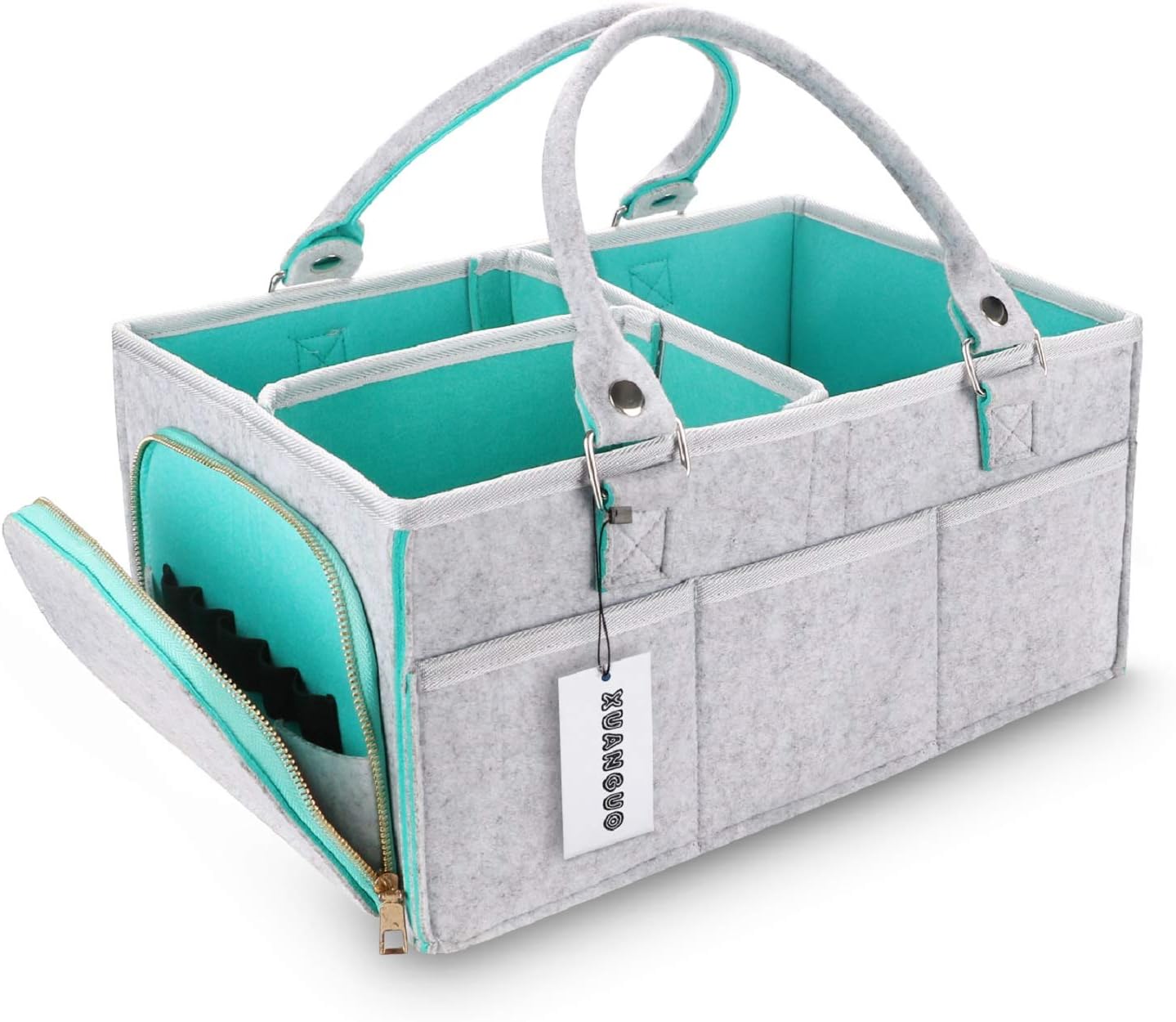 Eco-Friendly Baby Diaper Caddy Organizer Tote Bag