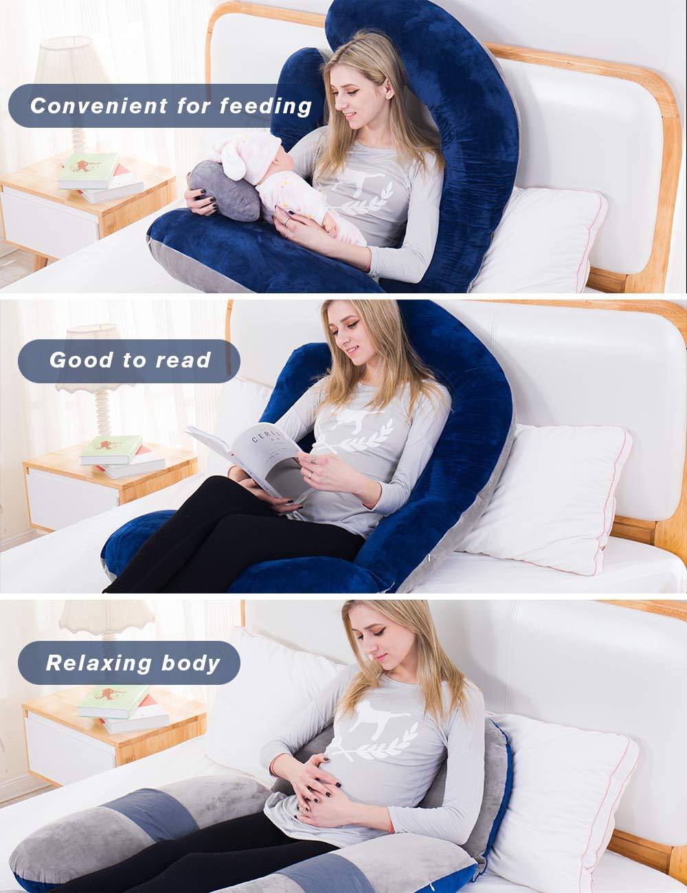 AS AWESLING 60in Full Body Pillow with Detachable Side