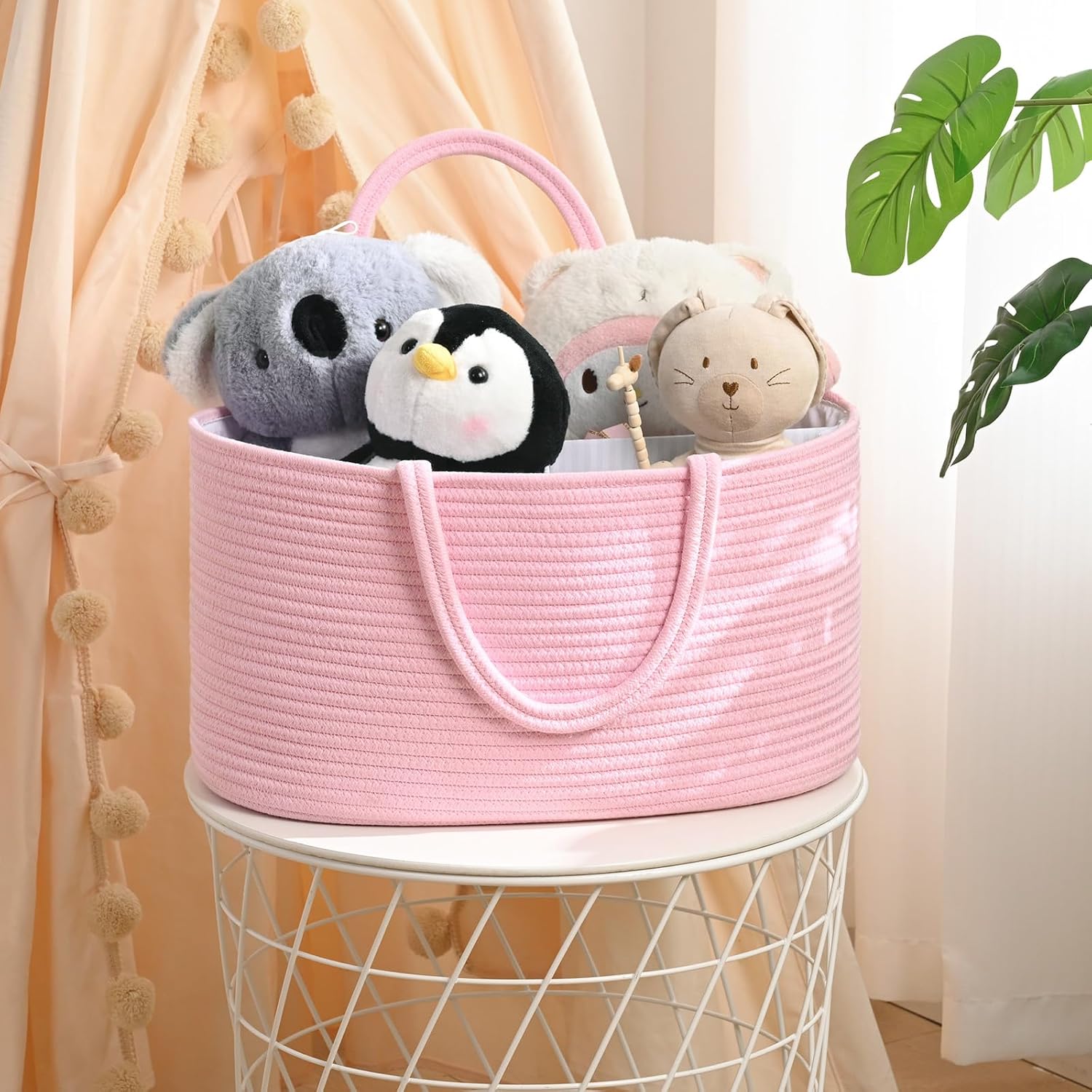 Baby Diaper Caddy Organizer with Removable Divider 1