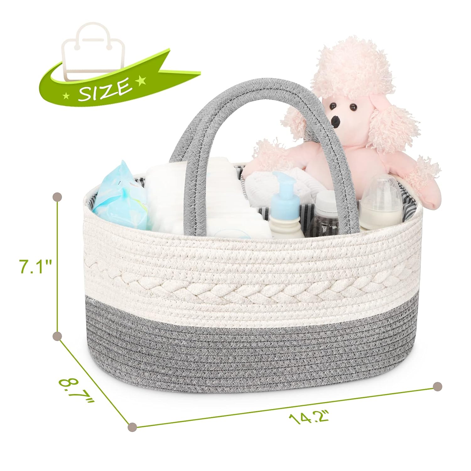Maliton Diaper Caddy Organizer for Baby Boy