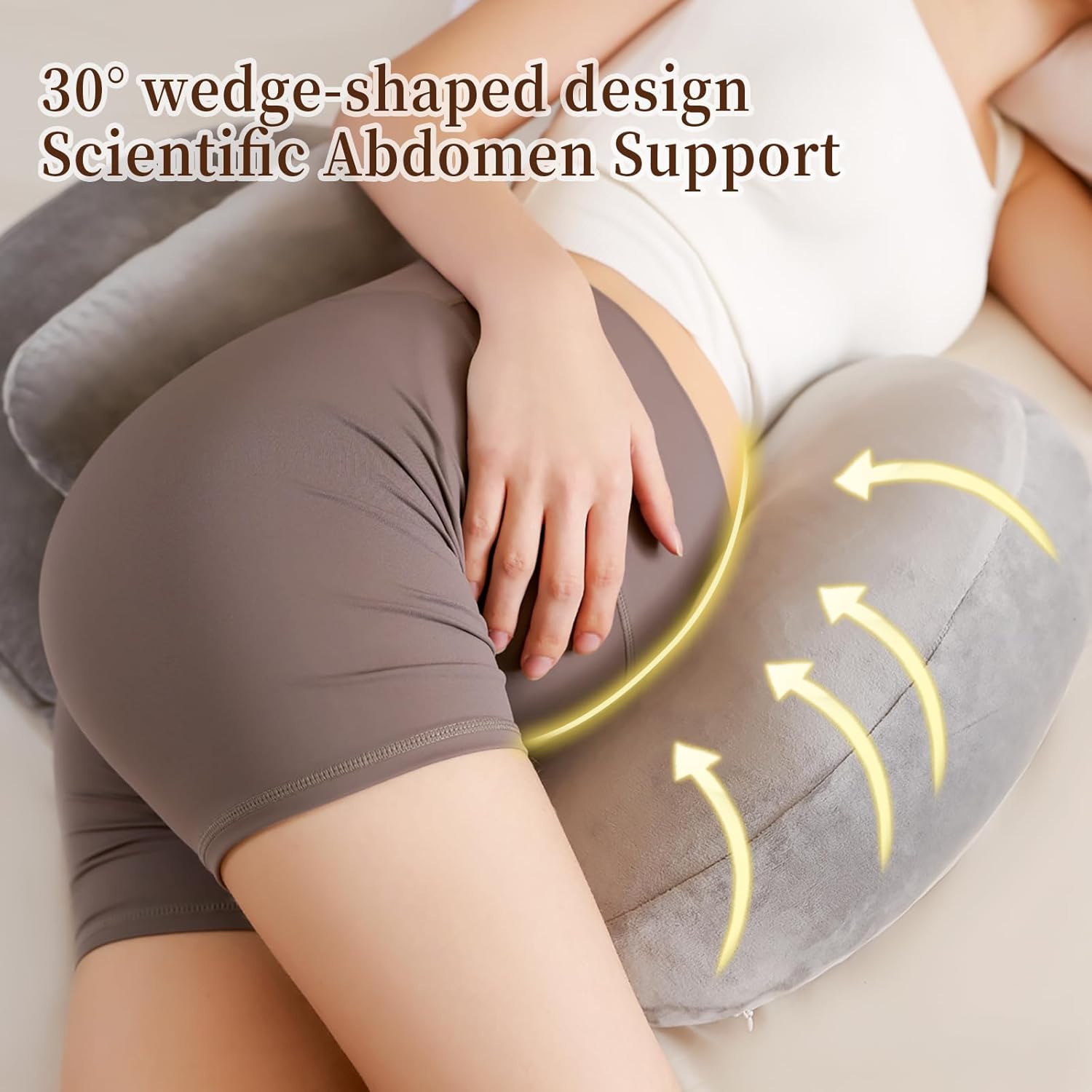 Cococu Portable Pregnancy Pillow Grey