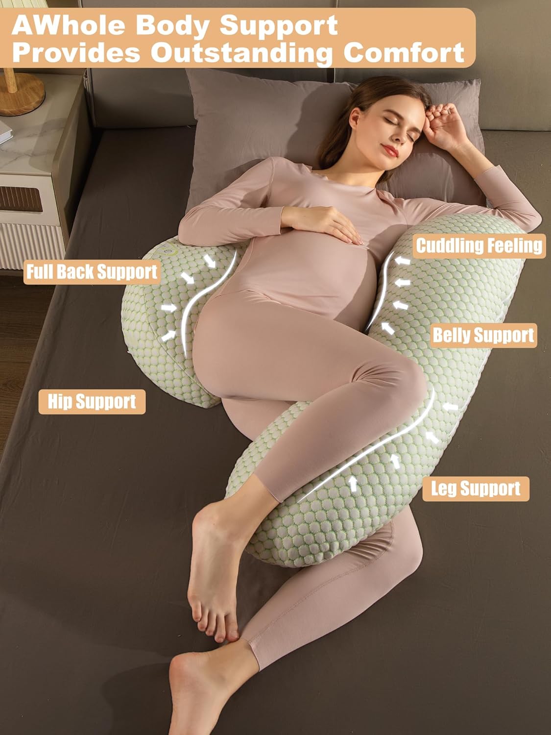 Anfrandce Pregnancy Pillow for Ultimate Comfort