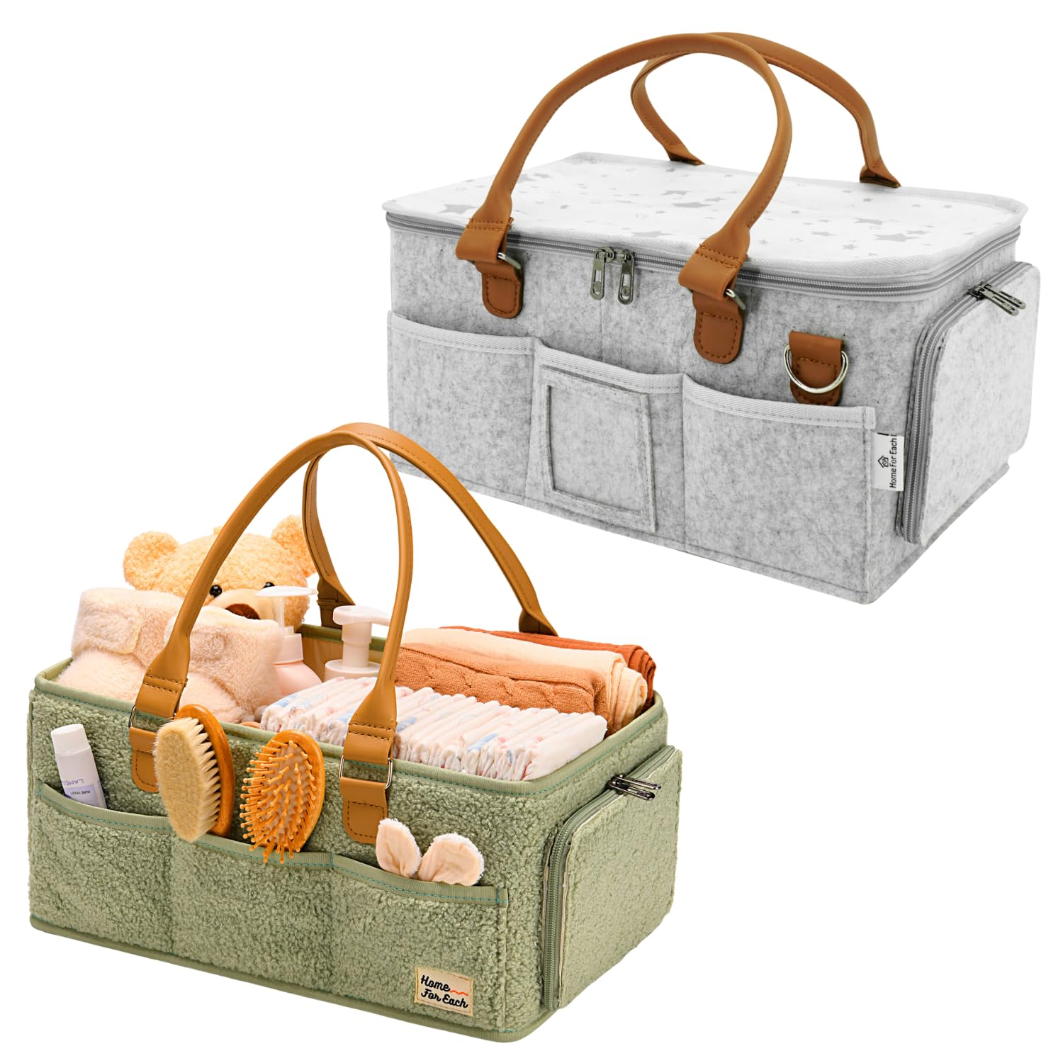 HOME FOR EACH Diaper Caddy Organizers Bundle 1