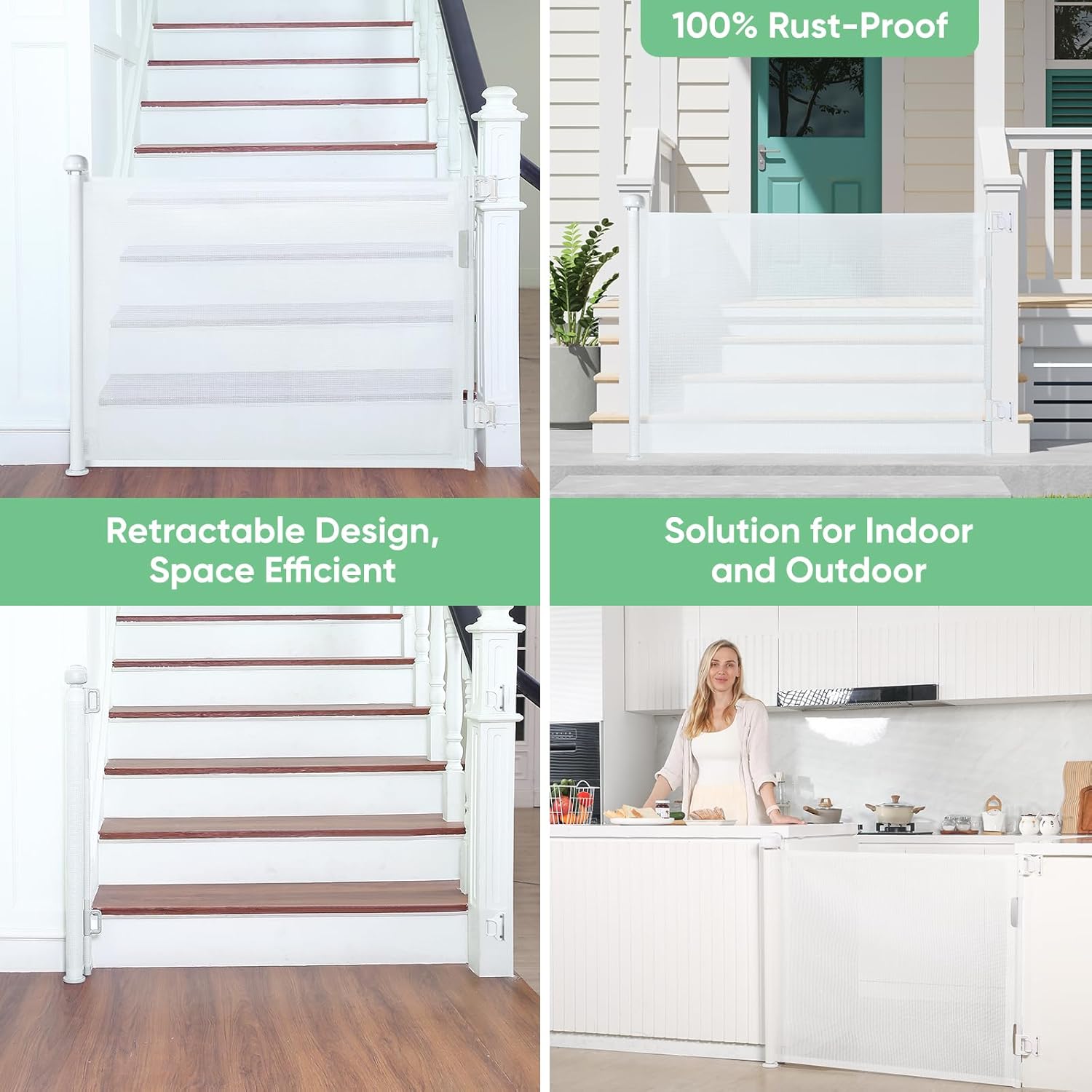 Likzest Retractable Baby Gate 33 Tall 55 Wide