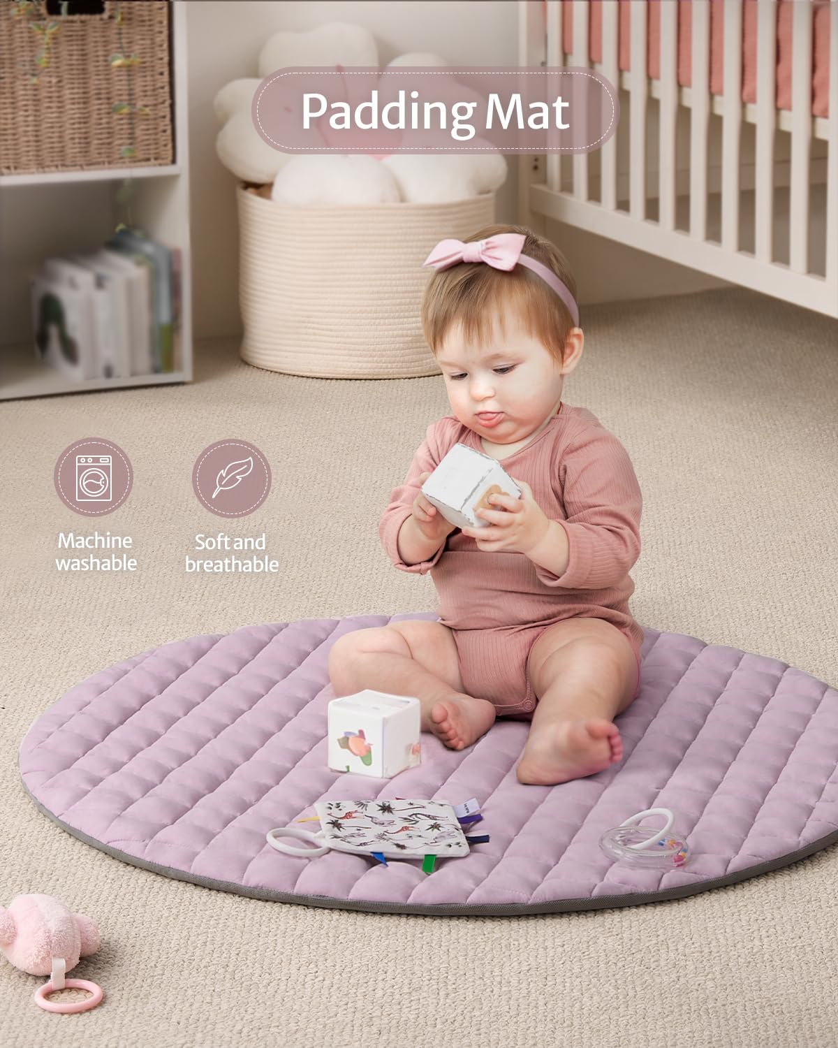 Blissful Diary Baby Play Gym Mat and Diaper Caddy Bundle