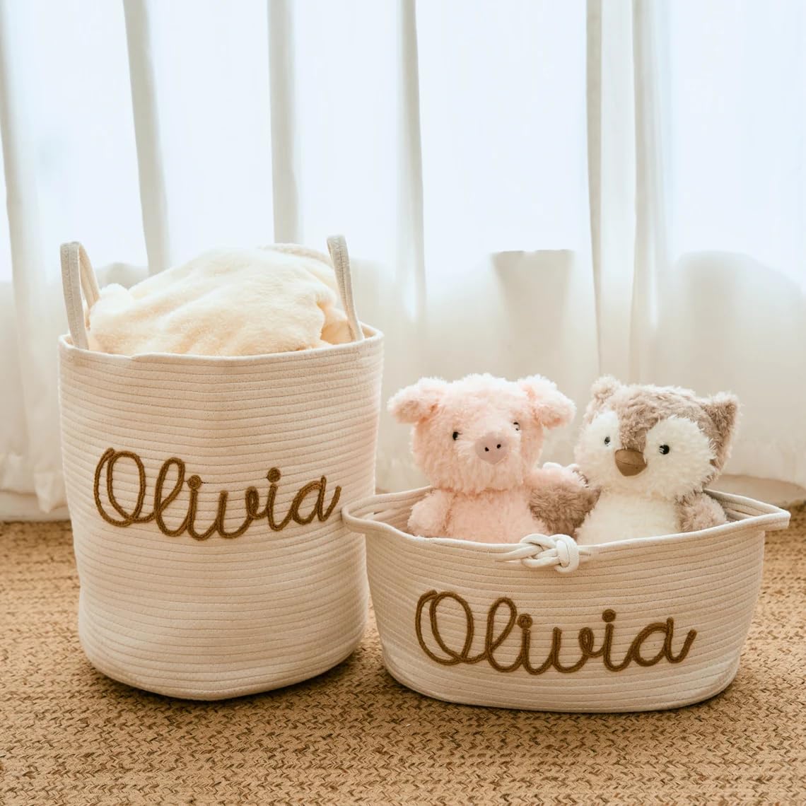 Personalized Diaper Caddy with Monogram