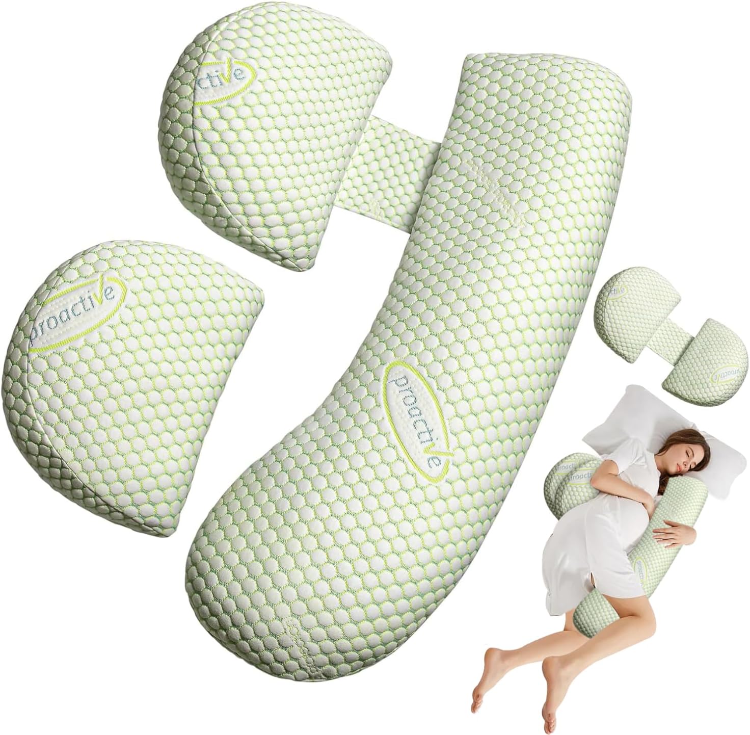 Oskeray Pregnancy Pillow with Adjustable Cover 1