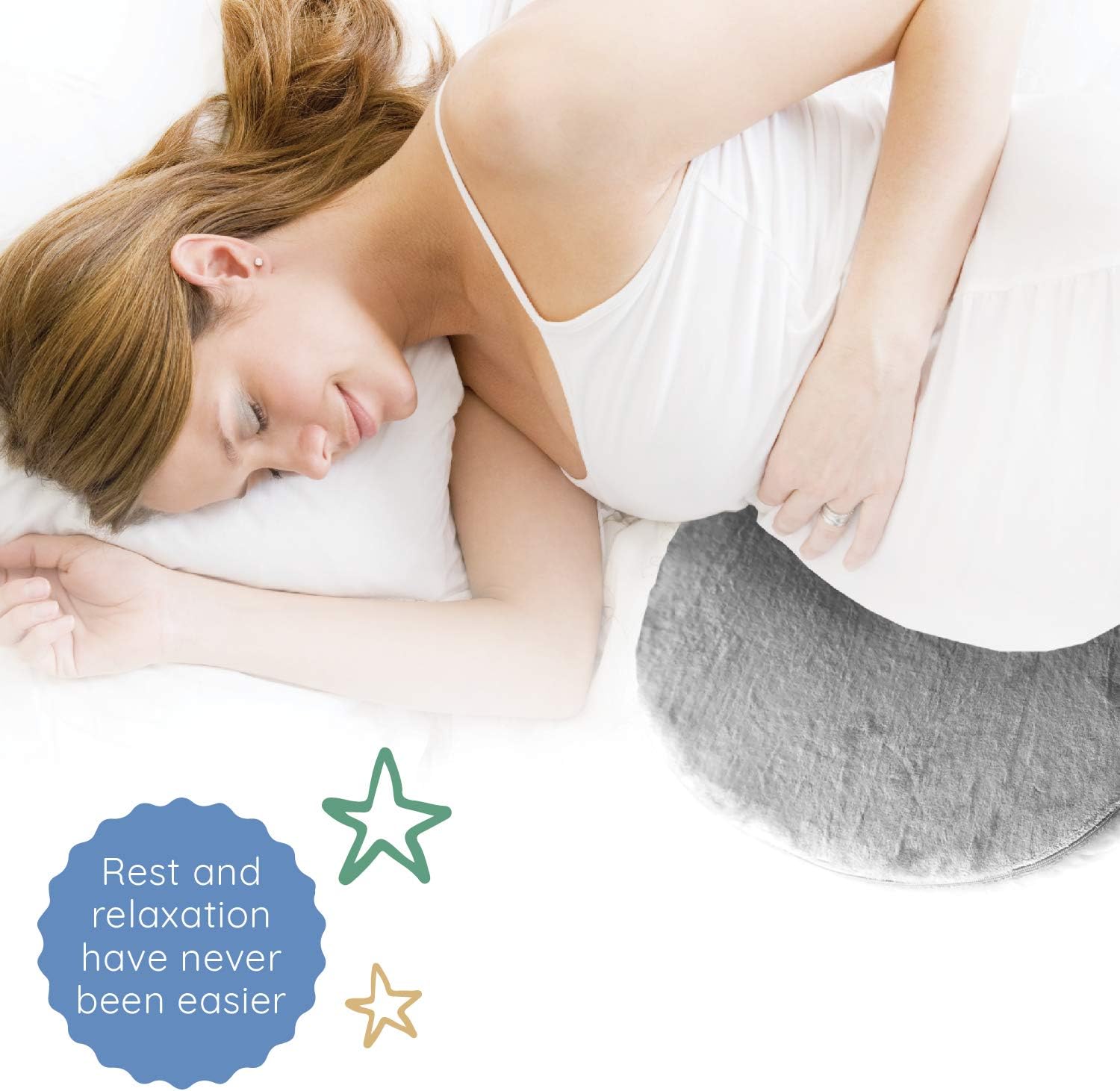 OCCObaby Pregnancy Wedge Pillow for Belly Support and Comfort