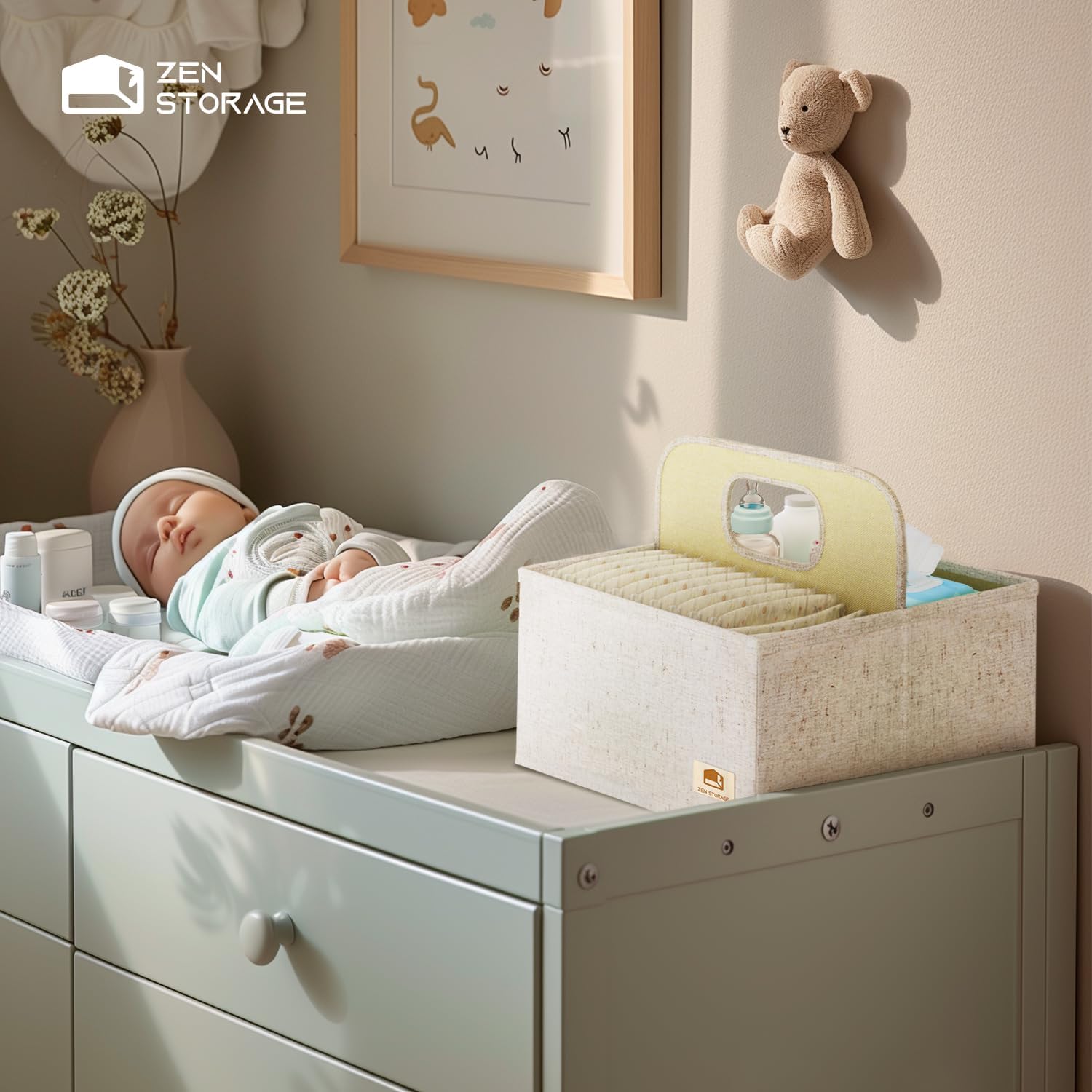 ZenStorage 2Pack Baby Caddy Organizer for Essentials