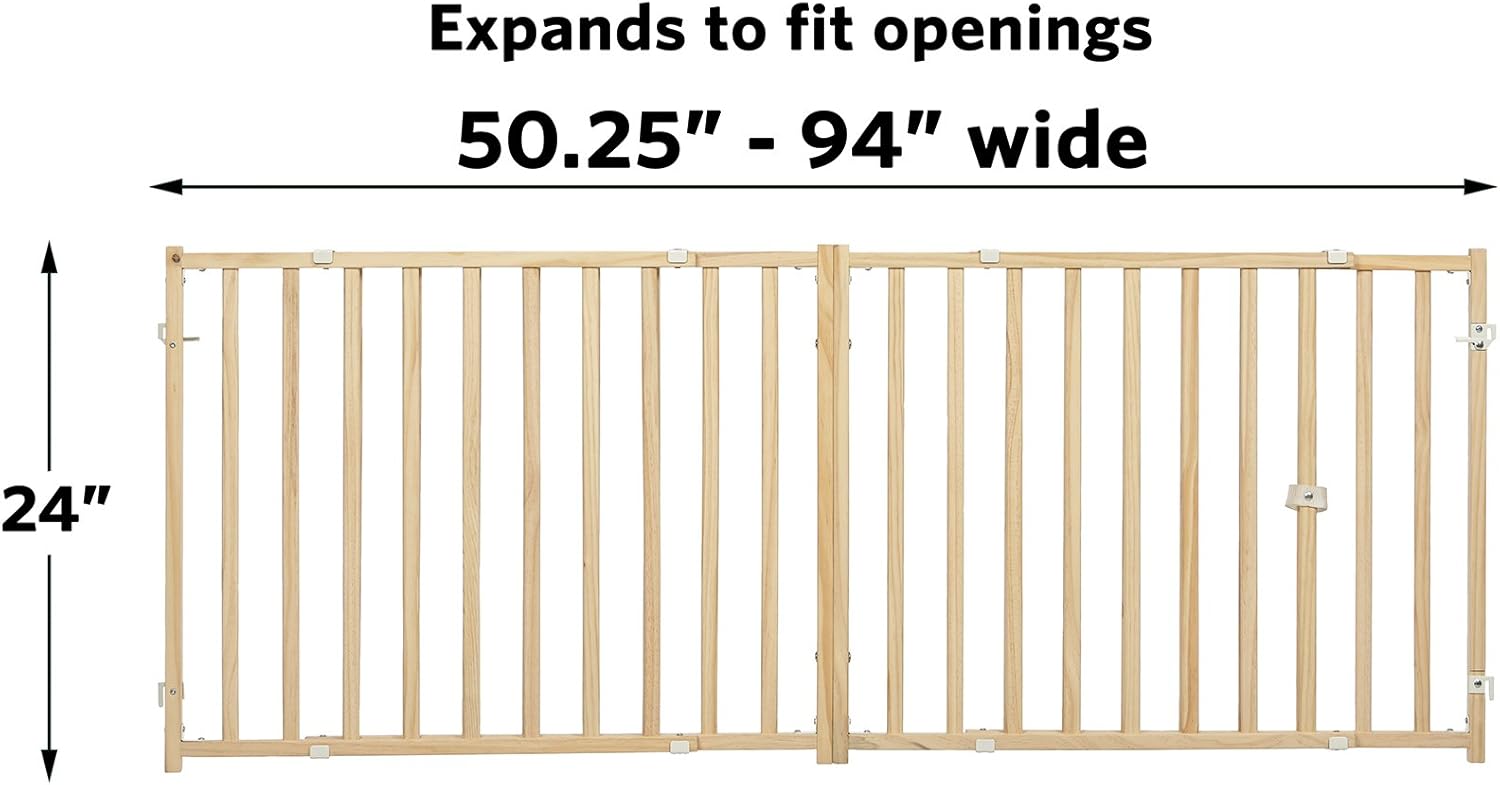 Midwest Home for Pets Extra-Wide Wooden Dog Gate