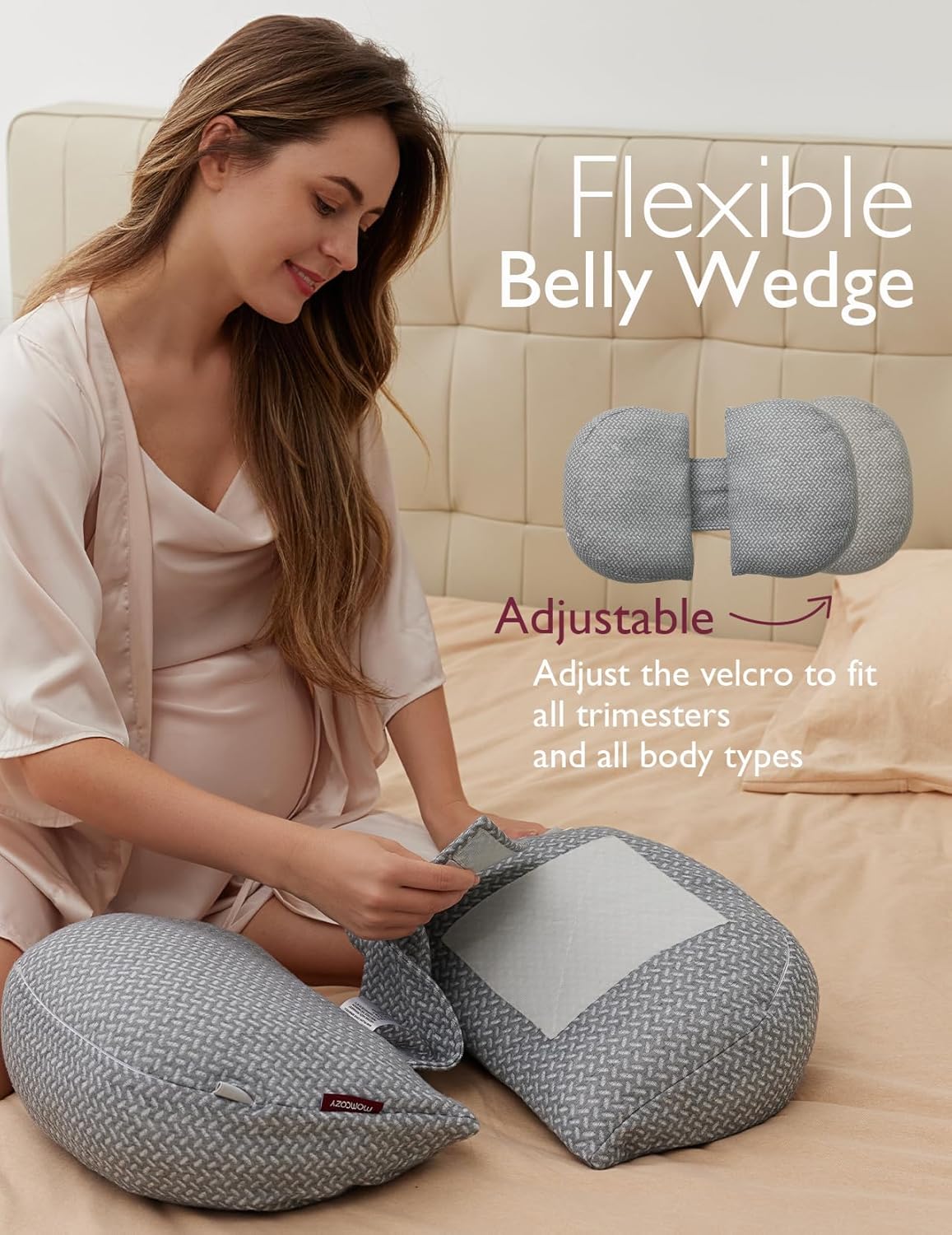 Momcozy Portable Pregnancy Pillow for Side Sleepers