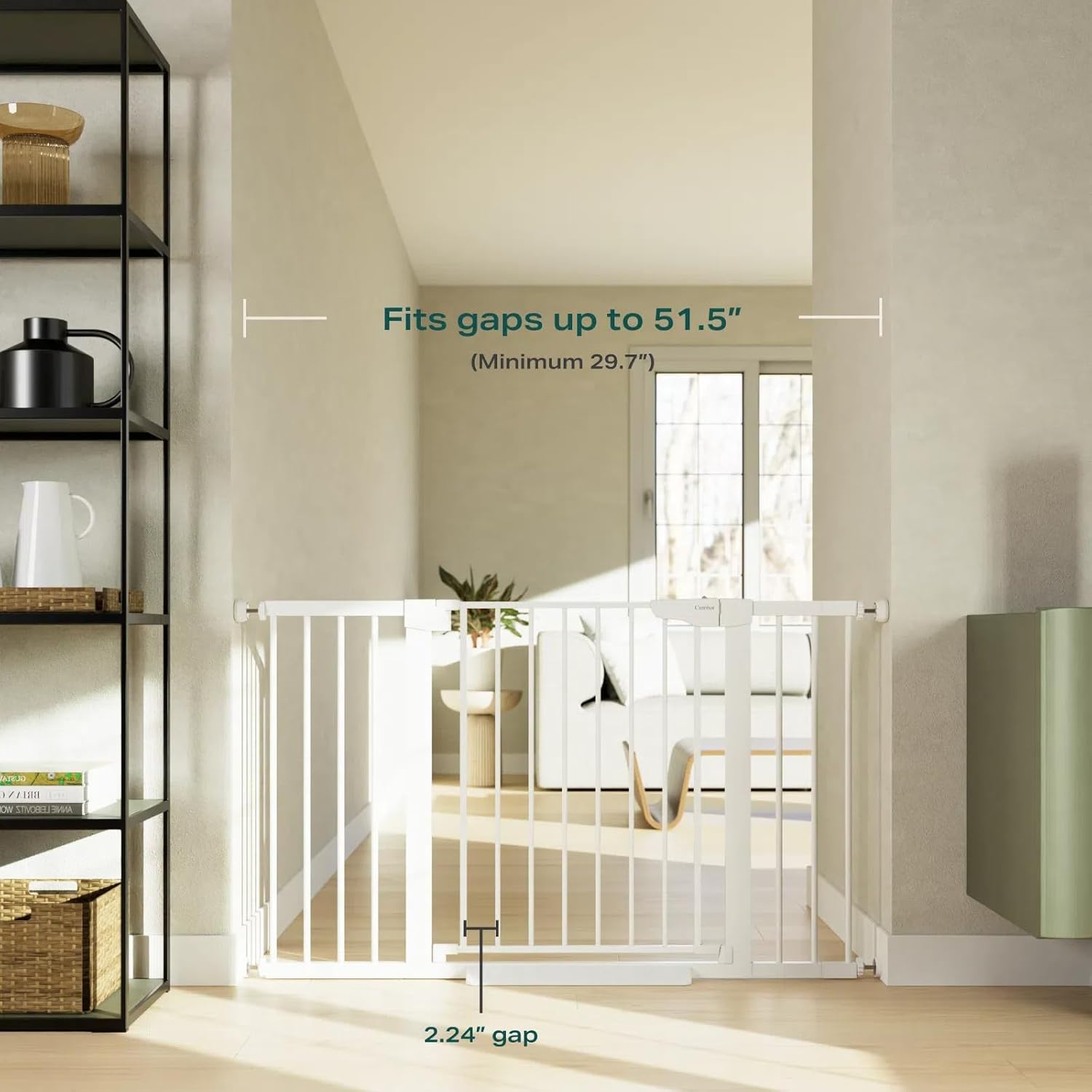 Cumbor Extra Tall 36 Baby Gate for Stairs and Entryways