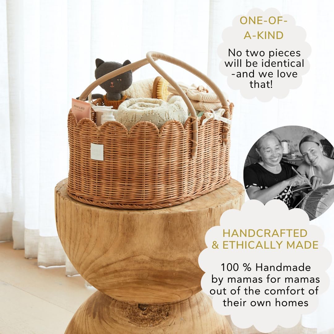 BEBE BASK Premium Baby Diaper Caddy Organizer
