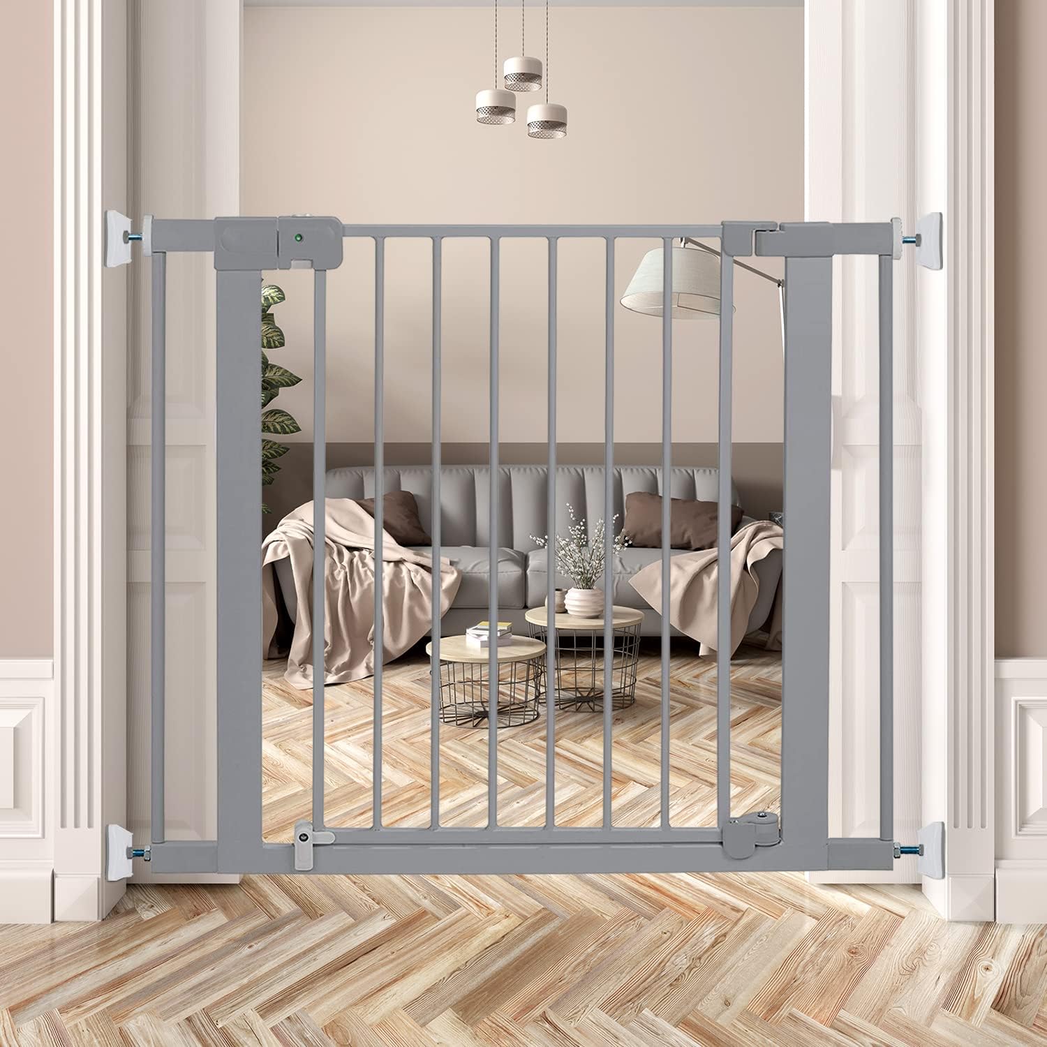 PAWOAH 4-Pack Wall Protector for Baby and Dog Gates