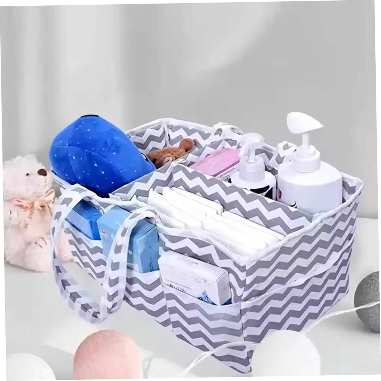 Comebachome Diaper Caddy Organizer with Multi-Pockets 1