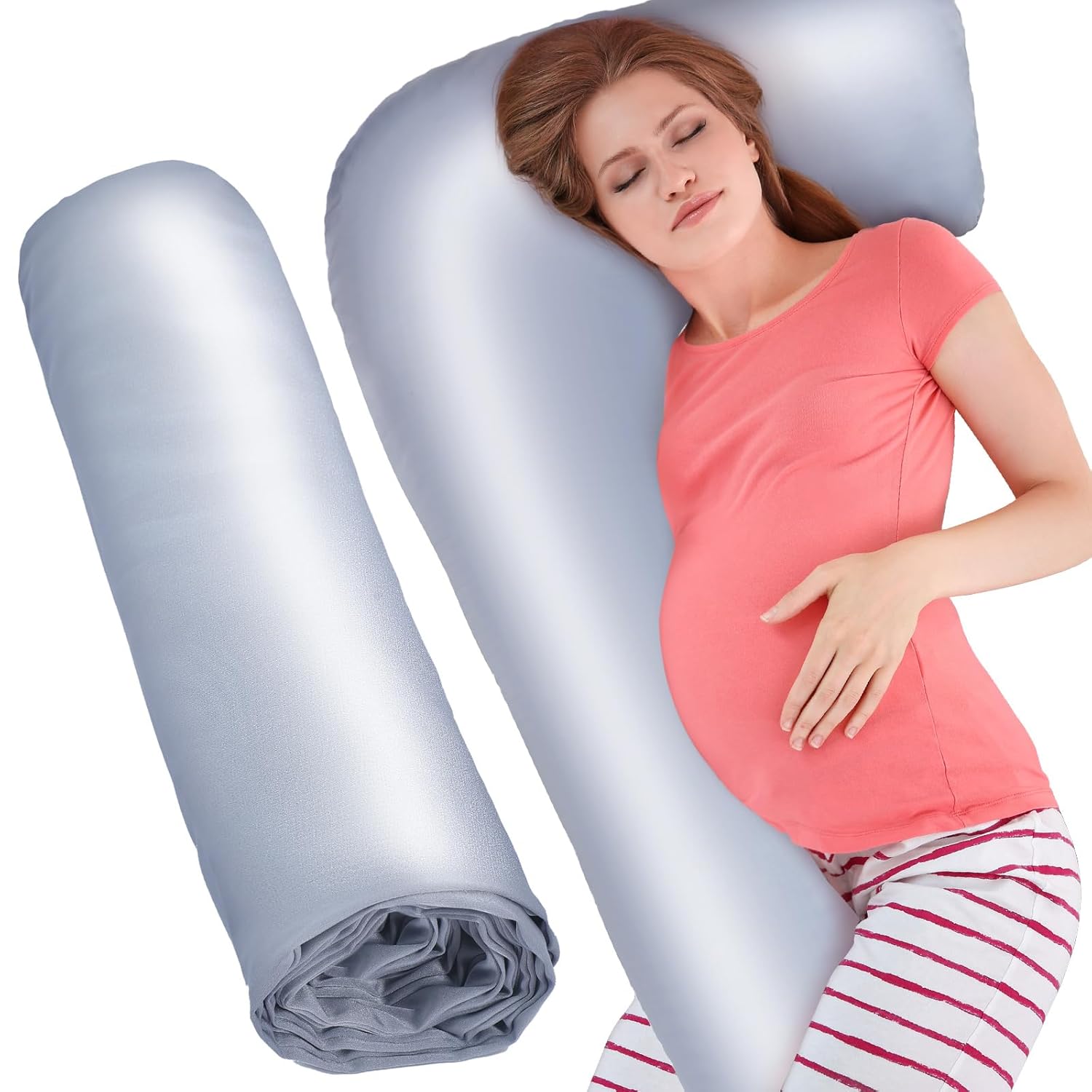 Windkream Silky Satin Maternity Pillow Cover