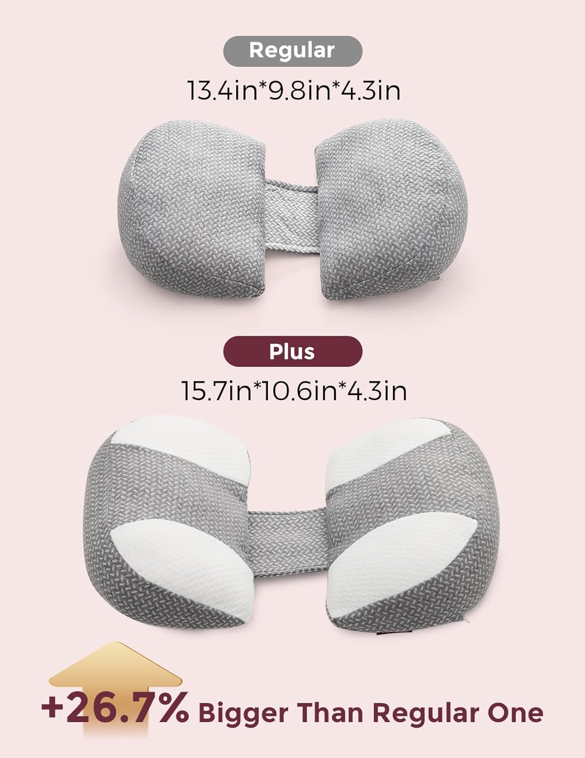 Momcozy Adjustable Pregnancy Pillow with W Shape