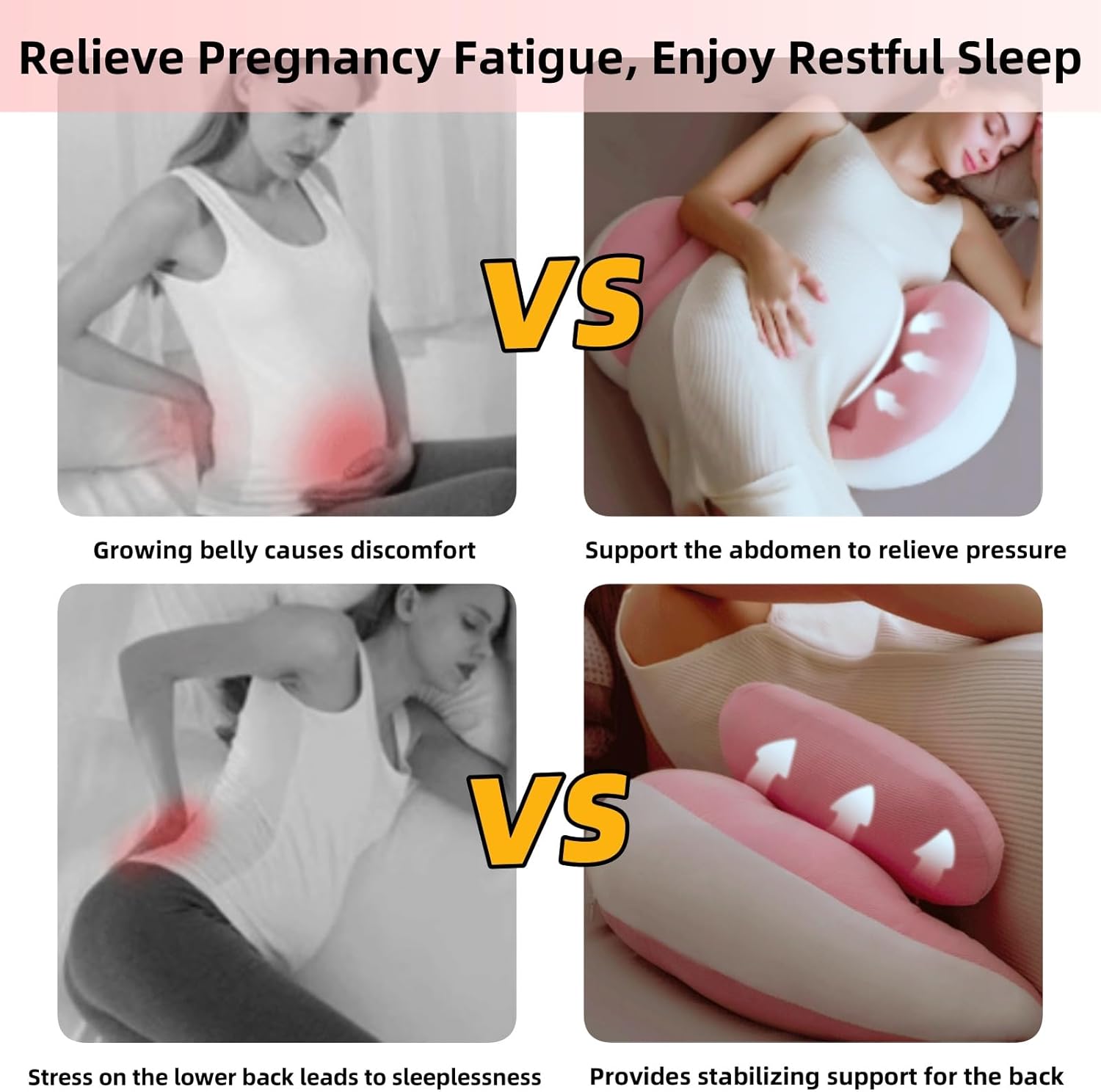 Iramoiri Pregnancy Pillow with 30 Slope Pink