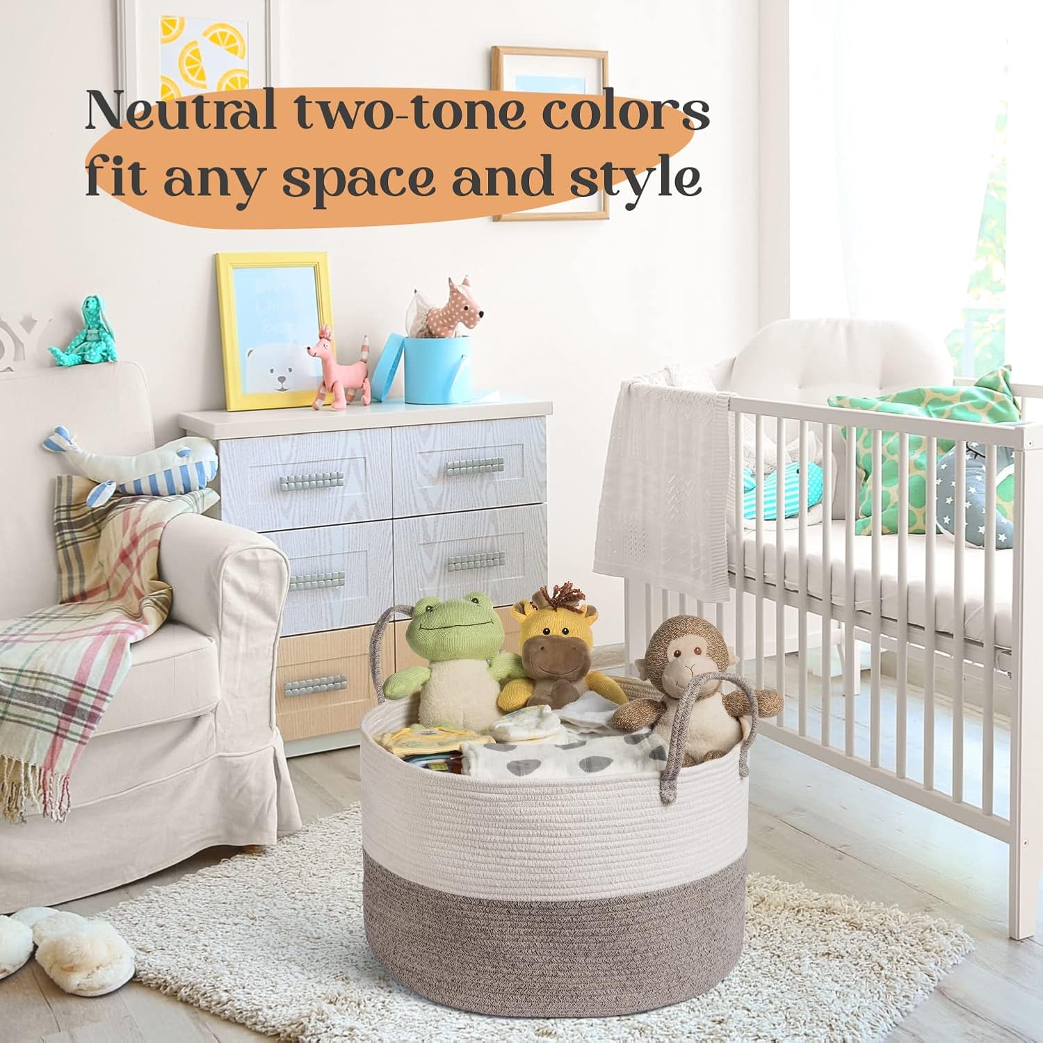 Luxury Little Diaper Caddy Storage Basket Organizer