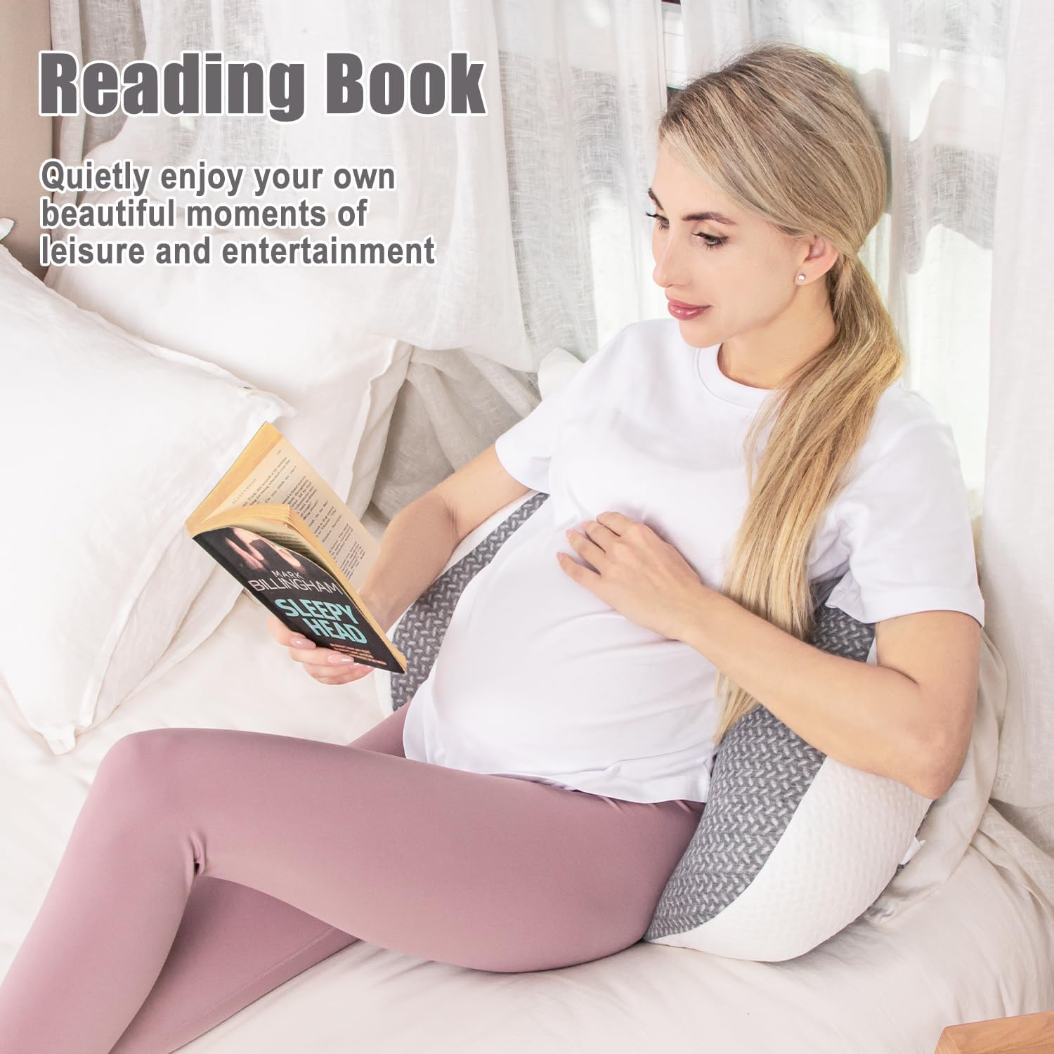 Chilling Home Pregnancy Pillow with Adjustable Support