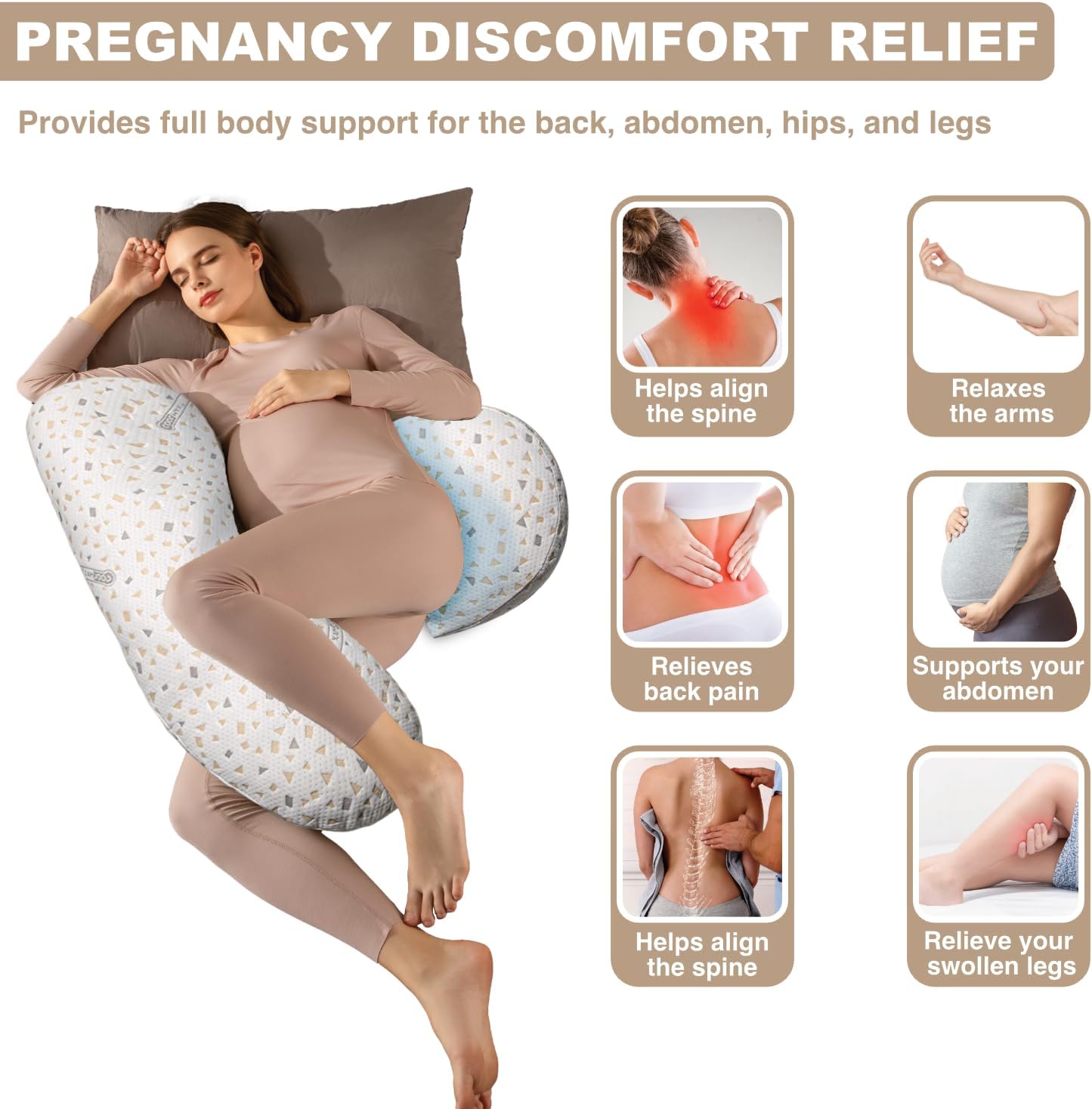 Anfrandce Pregnancy Pillow for Ultimate Comfort