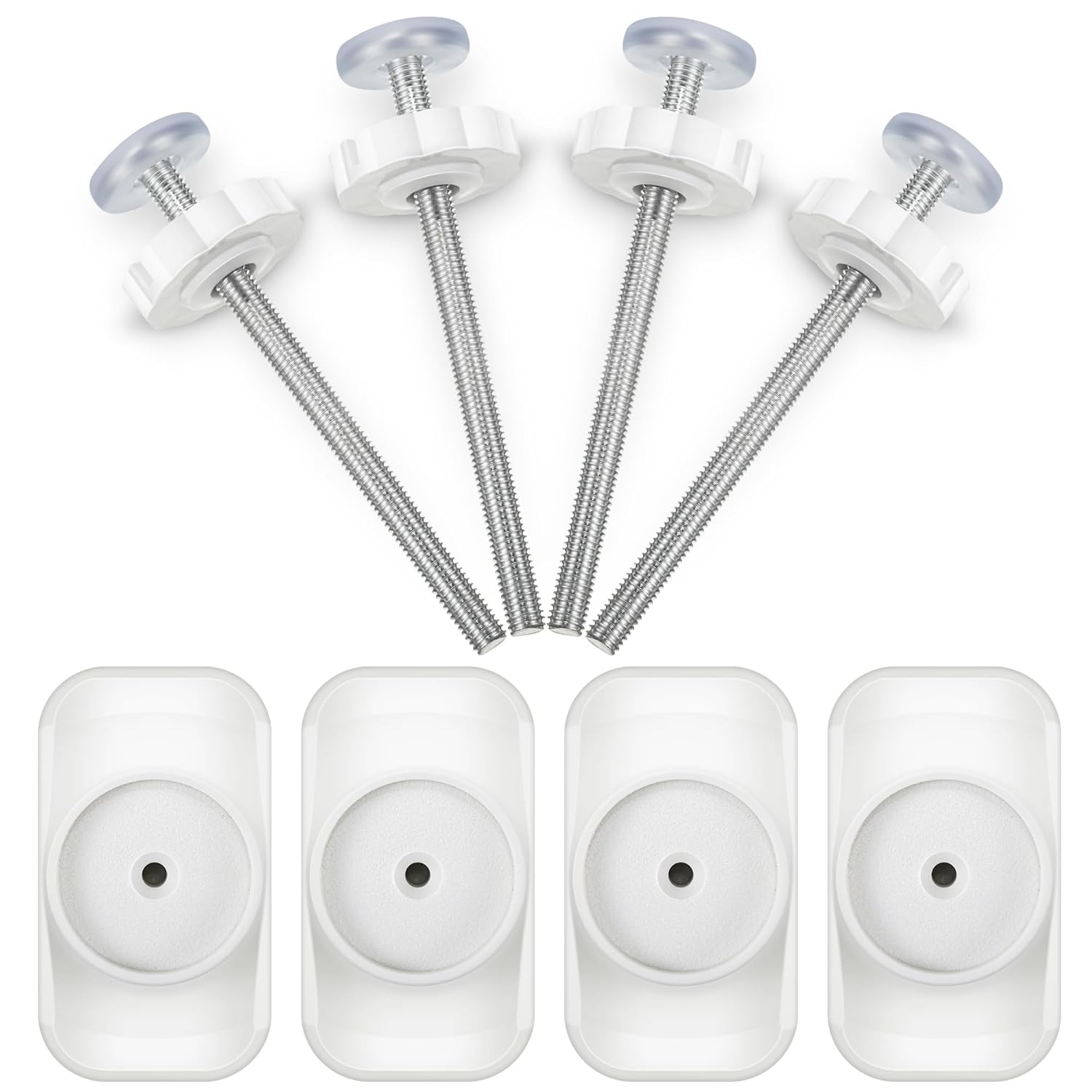Dreyoo Baby Gate Extender 4 Pack M8 Spindle Rods 1