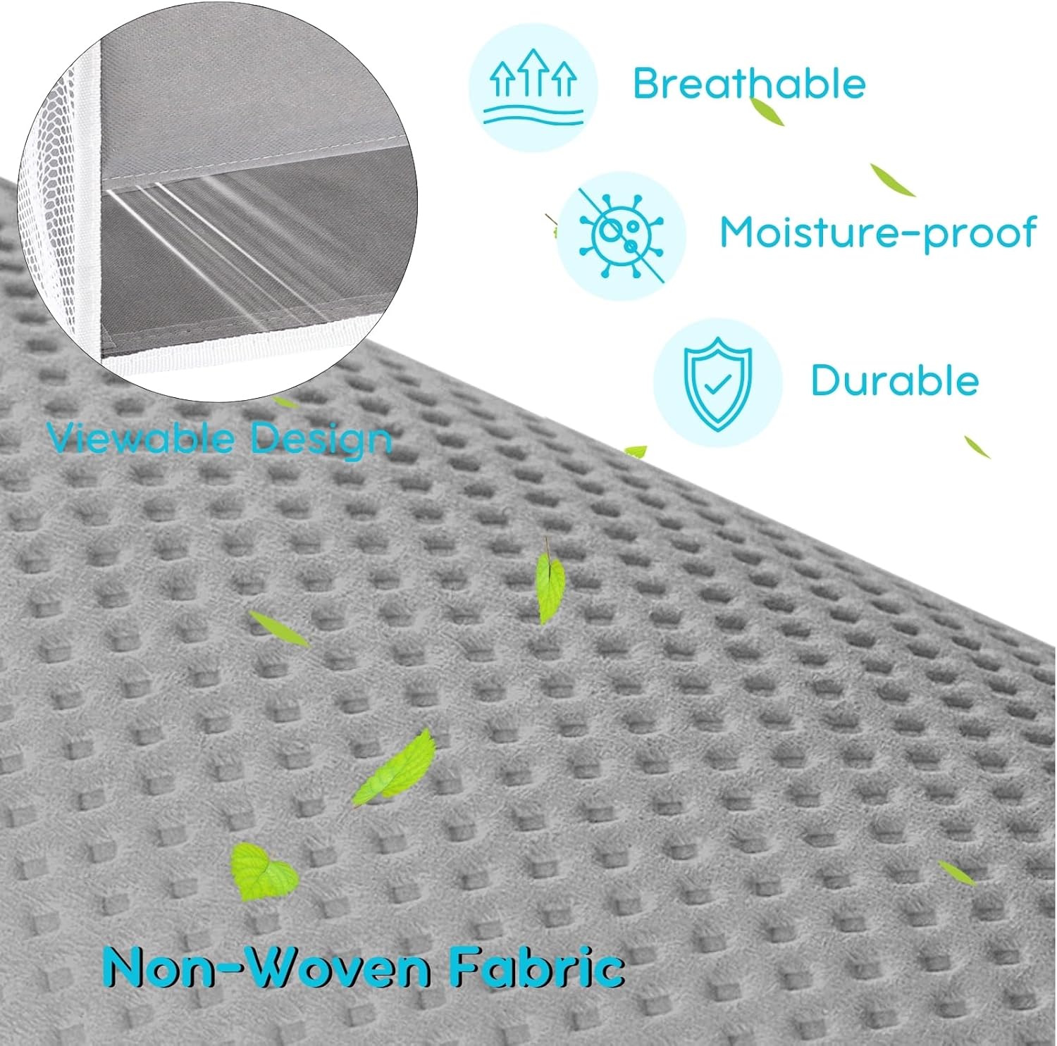 Ofiray-home Hanging Diaper Caddy with Mesh Pockets