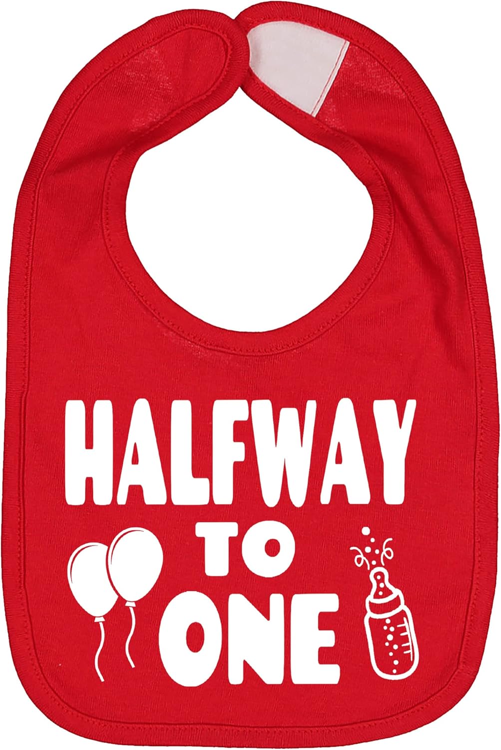 Aidens Corner Cute Baby Half Birthday Bibs Set - One Year