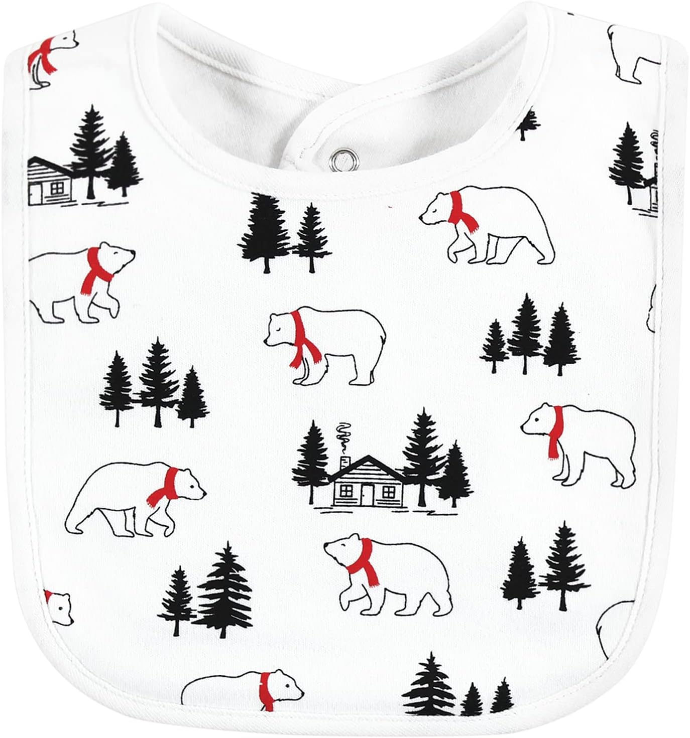 Hudson Baby Unisex Cotton Bib Set