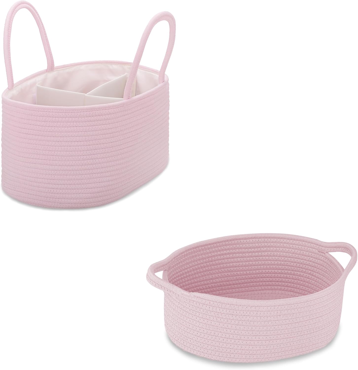 COMSE Large Diaper Caddy Organizer with T Divider