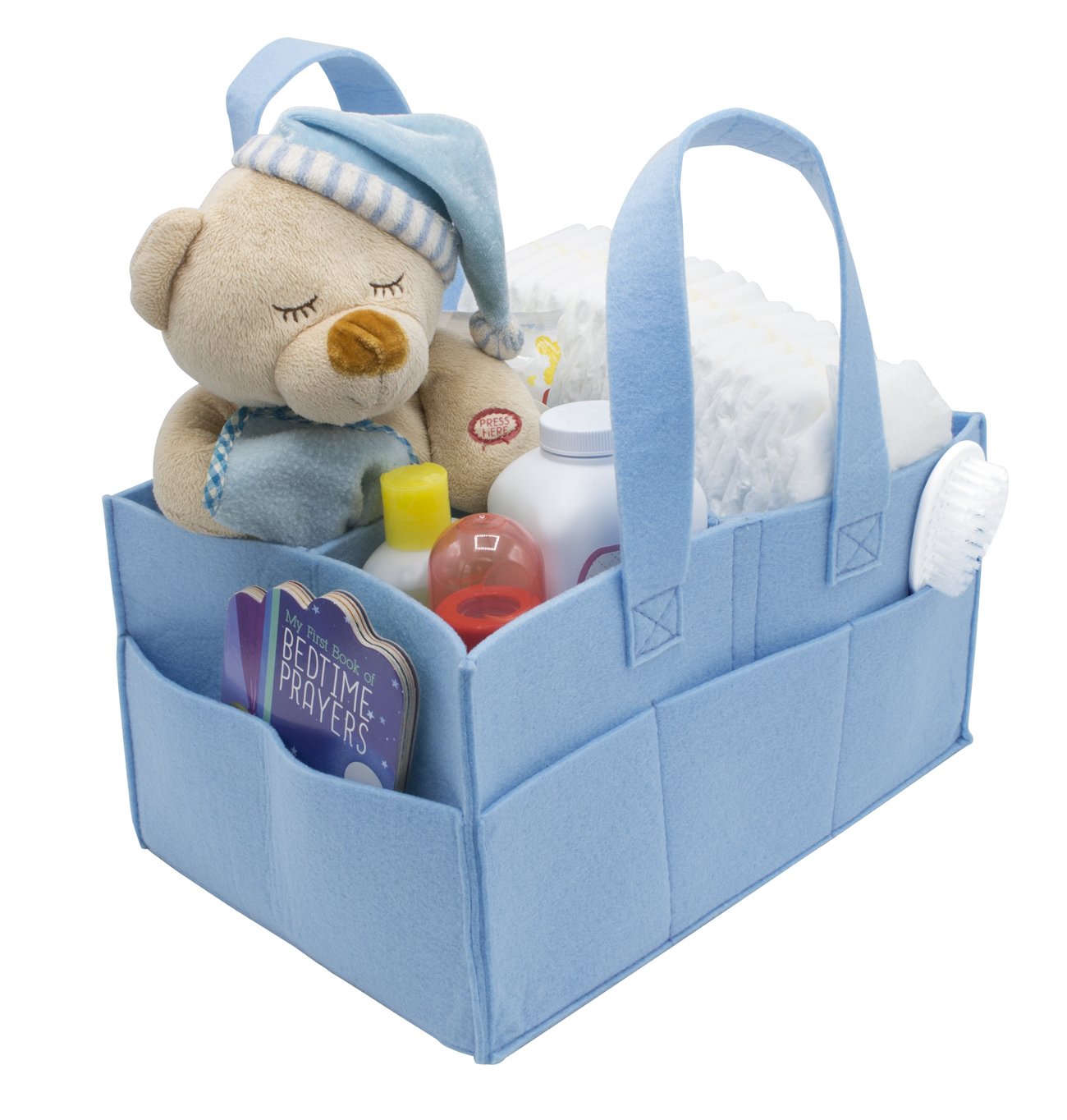 Sorbus Baby Diaper Caddy - Blue Portable Storage Organizer