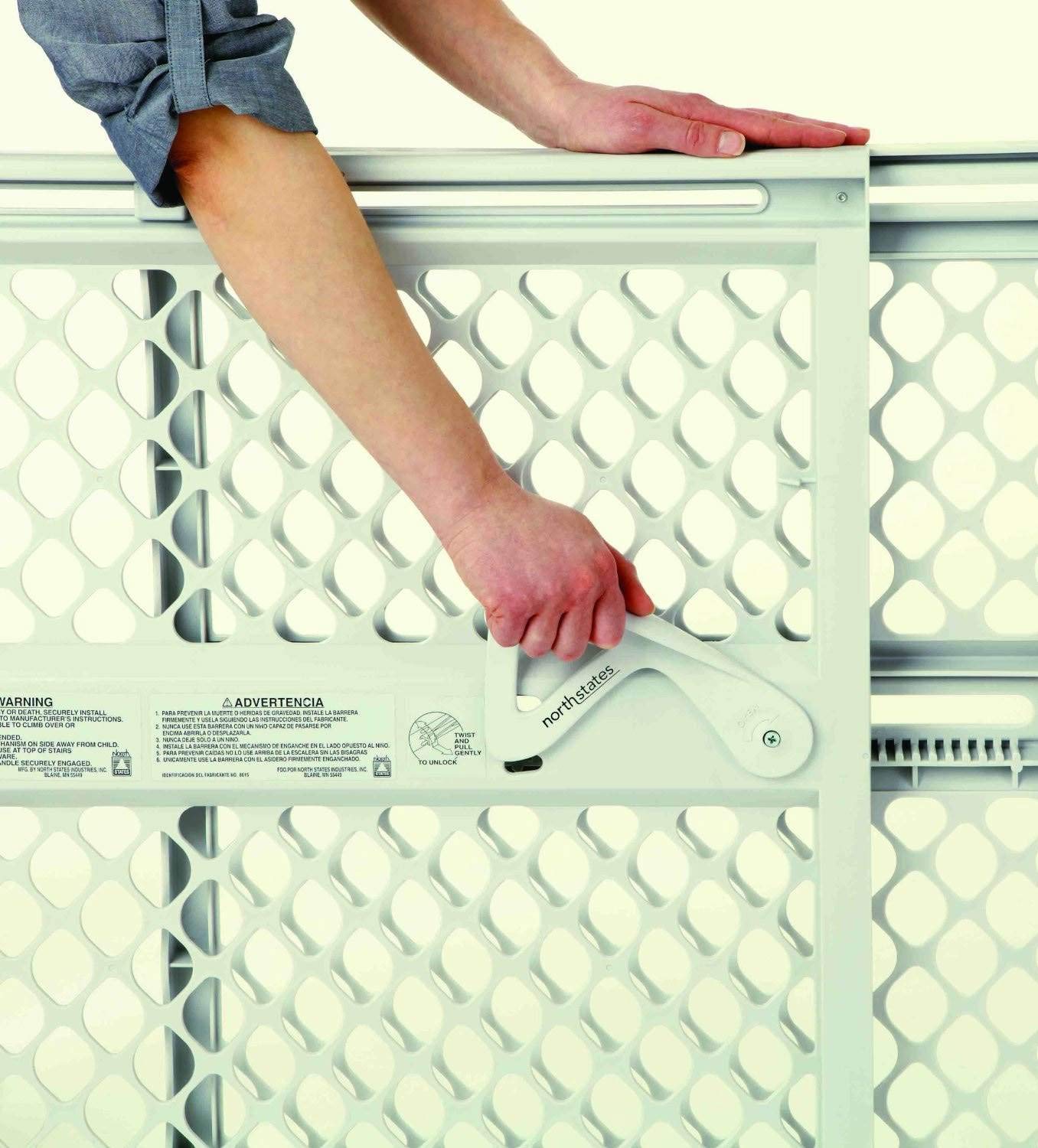 Toddleroo Supergate Ergo Baby Gate - 26 Tall Ivory