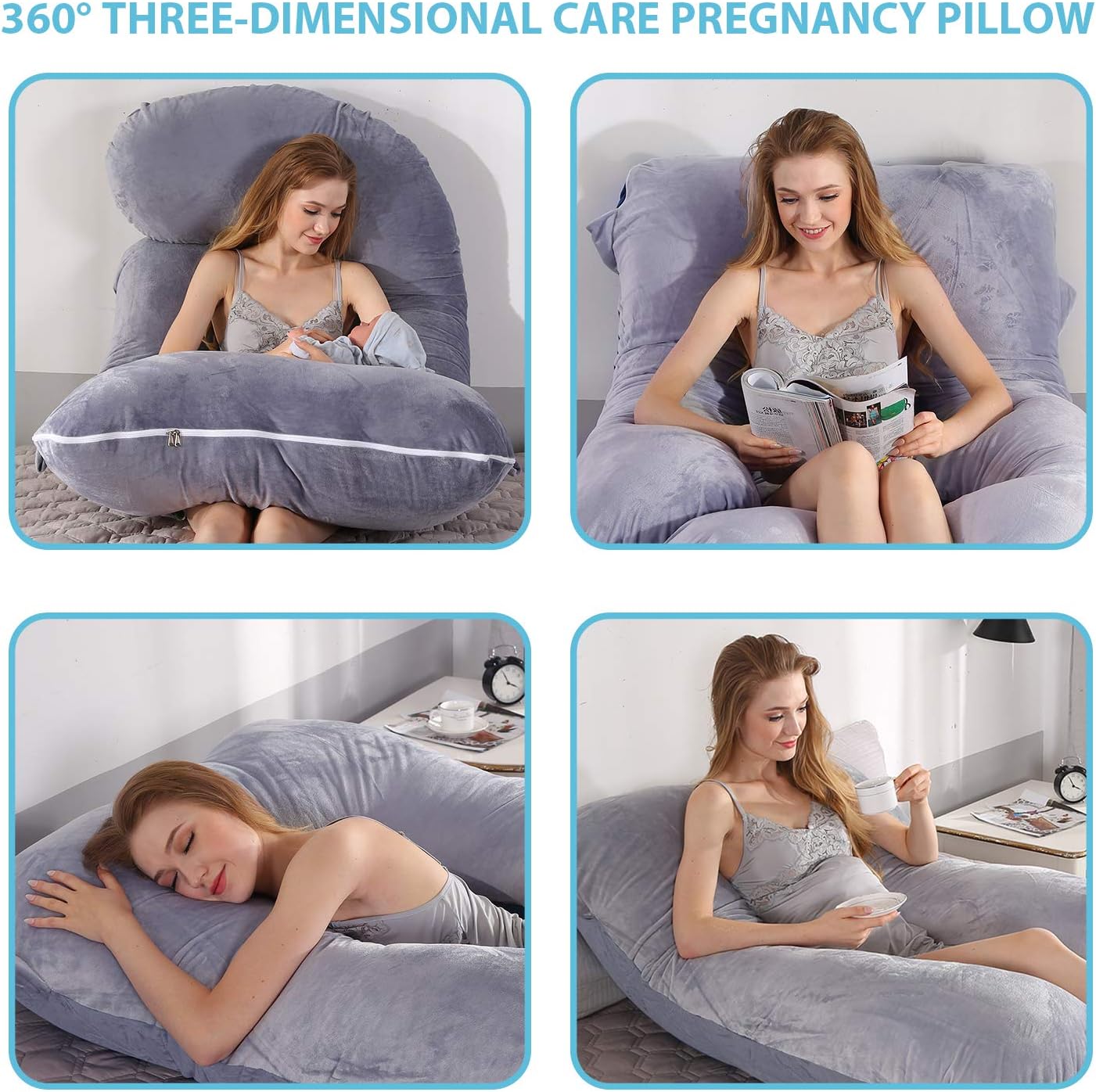 BATTOP Pregnancy Pillow for Full Body Support