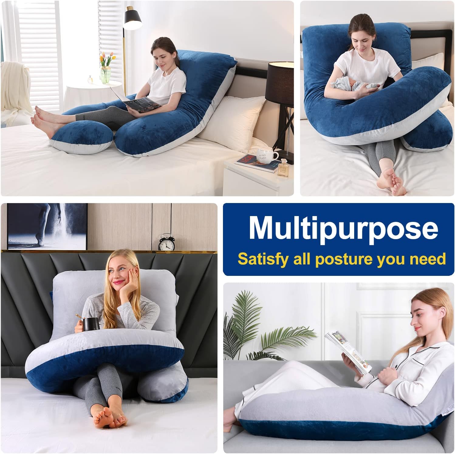 Cauzyart Pregnancy Pillow with U-Shape Design 1