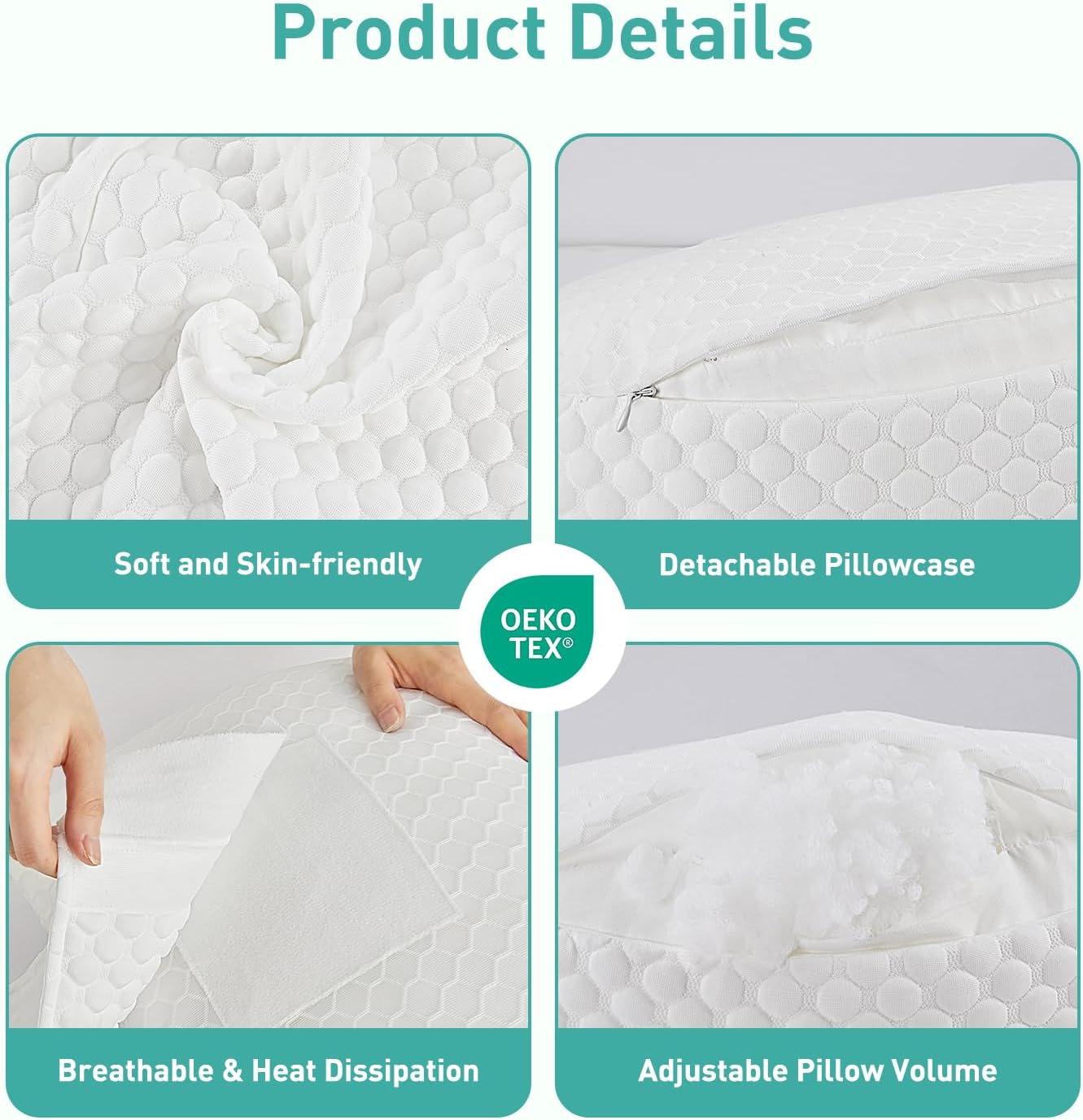 DONAMA Pregnancy Pillow Cooling with Adjustable Support 1