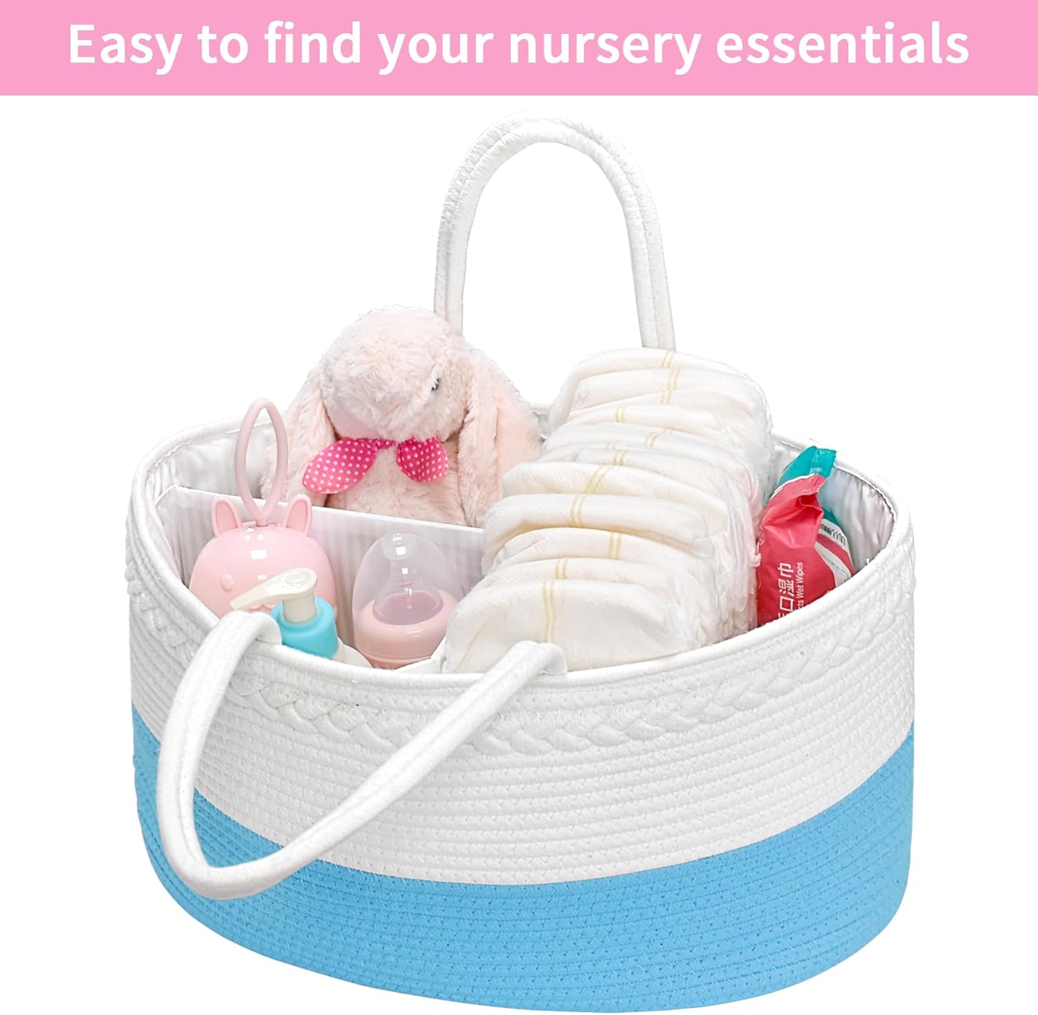ABenkle X-Large Diaper Caddy Organizer with Removable Dividers 1