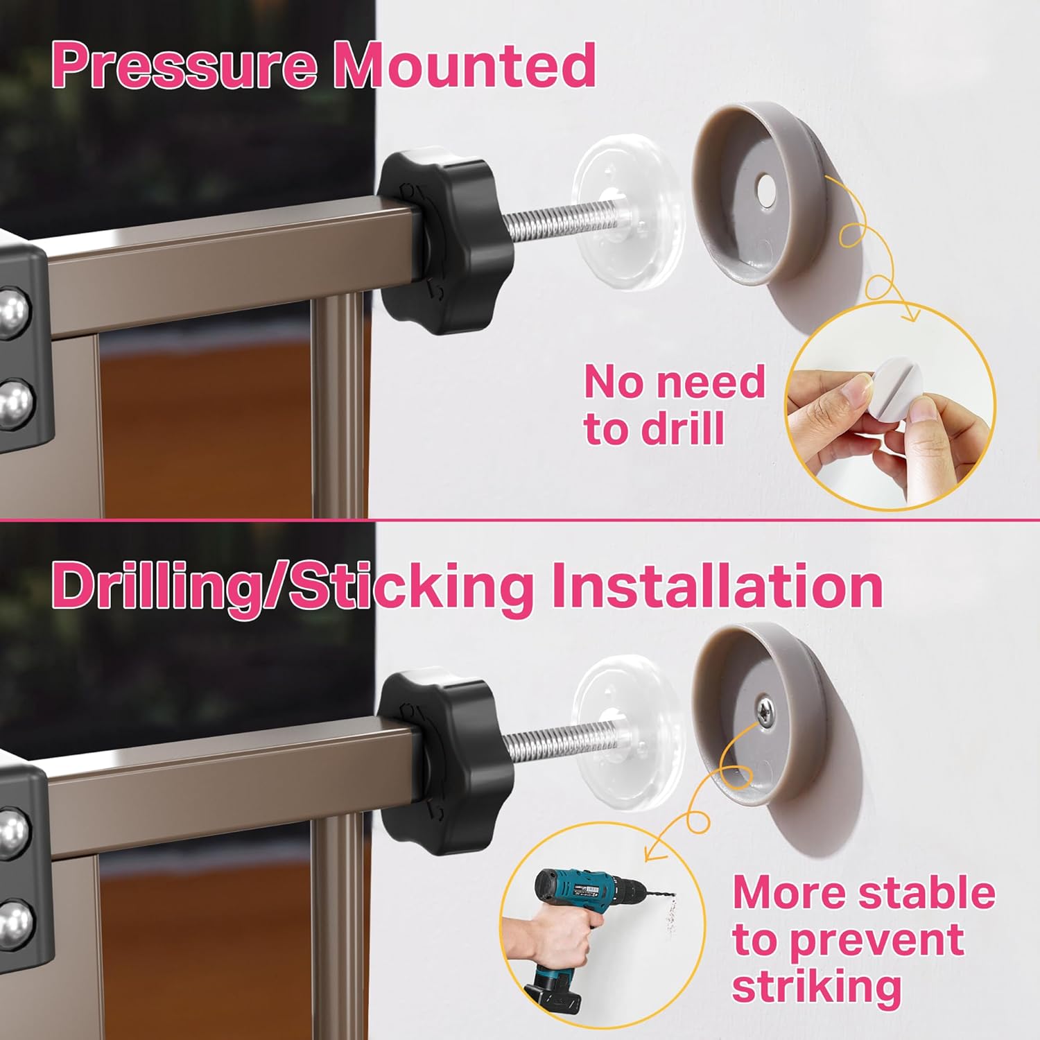 InnoTruth 36 Baby Gate for Doorways and Stairs