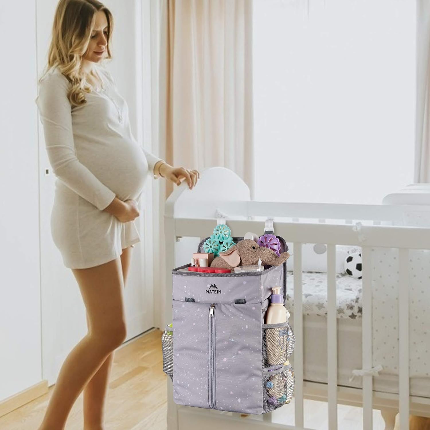 MATEIN Hanging Diaper Caddy - Durable Portable Organized