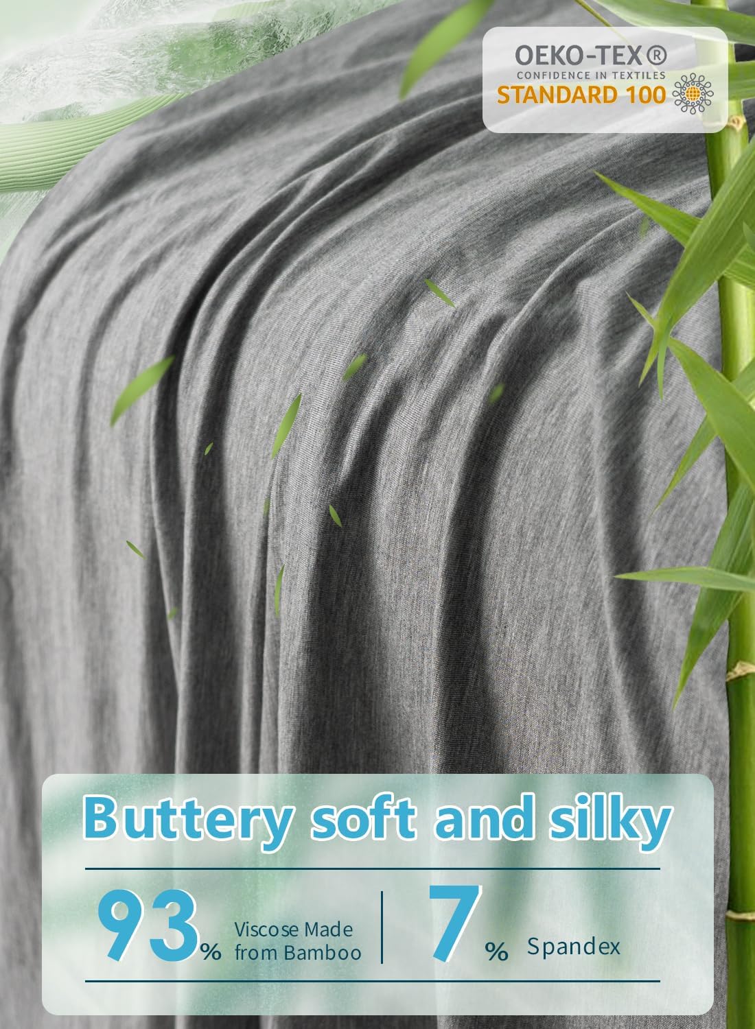 Meiz Cooling Maternity Pillow Grey 55 Inch U Shaped