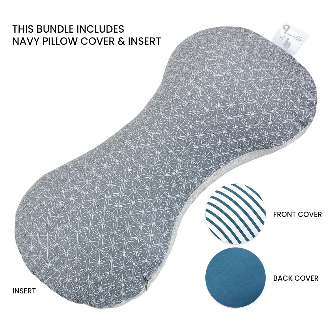 Babymoov Mom Baby Pillow Bundle - Navy