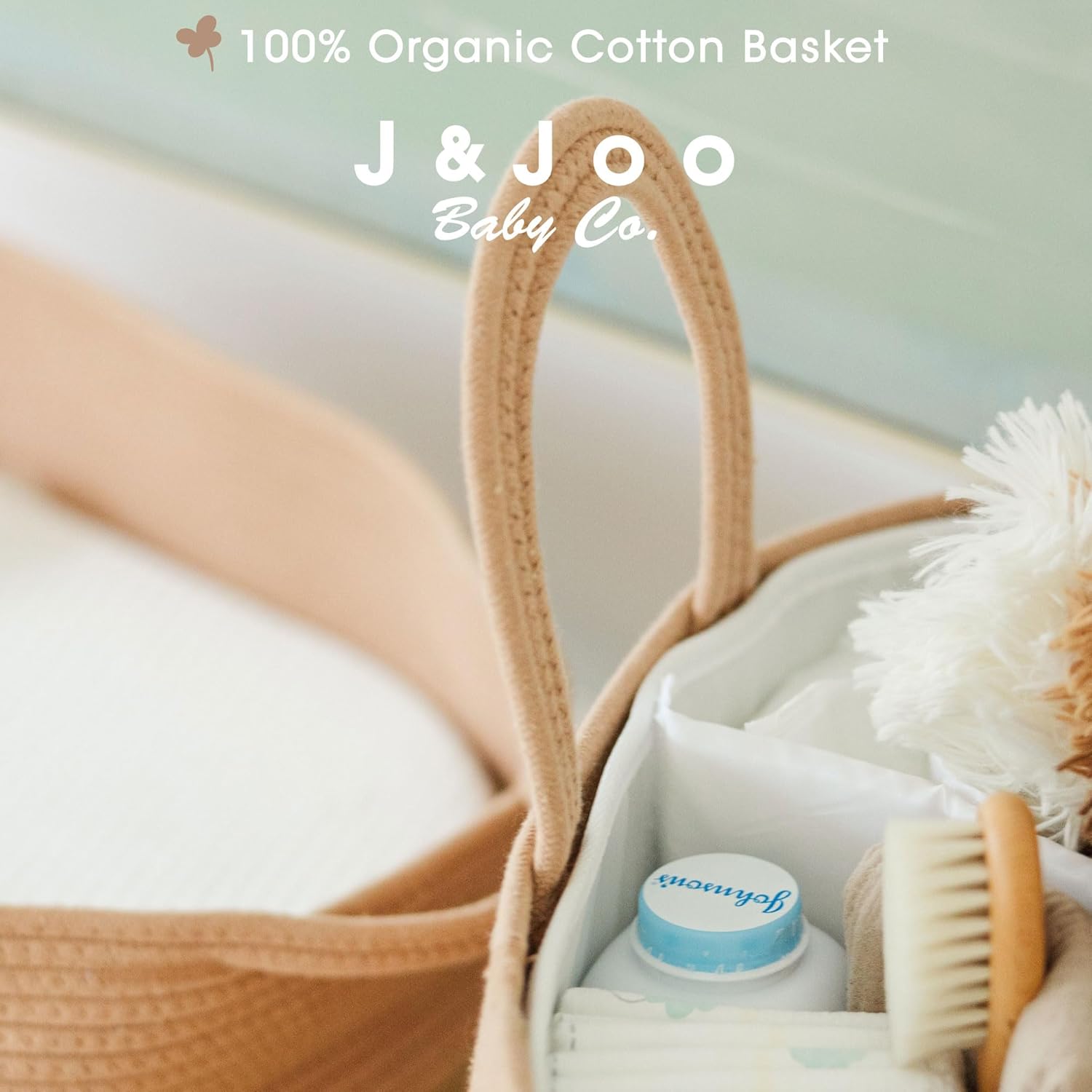 JJOO 2-in-1 Baby Diaper Caddy Organizer