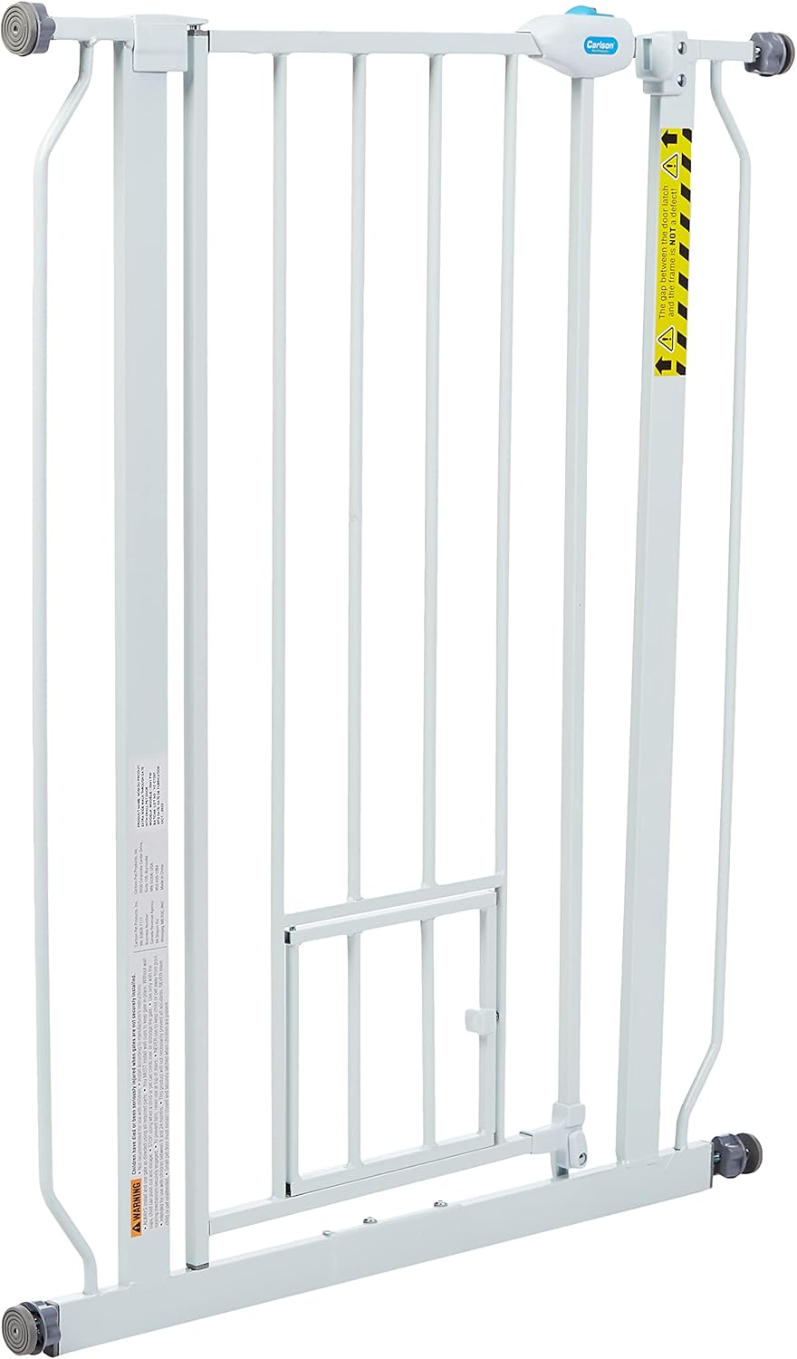 Carlson Extra Tall Walk Through Pet Gate with Small Pet Door 1