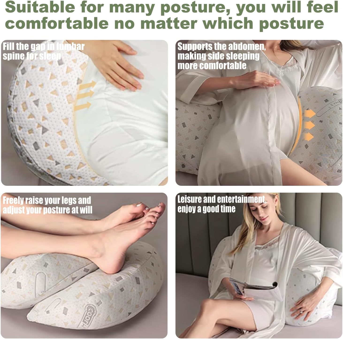 Anfrandce Pregnancy Pillow for Better Sleep and Support
