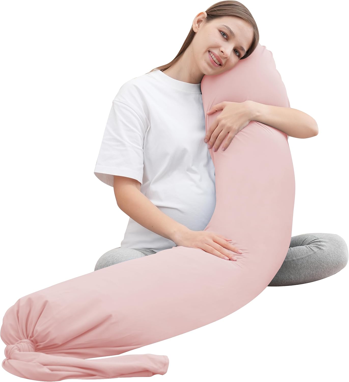 MOON PARK Pregnancy Pillow with Soft Cooling Cover